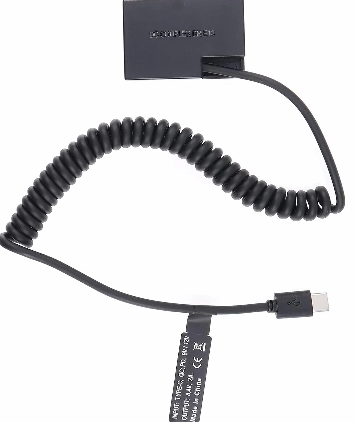 Hersmay DR-E18 atrapa baterii USB-C do Canon EOS R8 R10 RP 77D 200D 250D 750D 800D 850D Rebel T6i T7i T8i SL2
