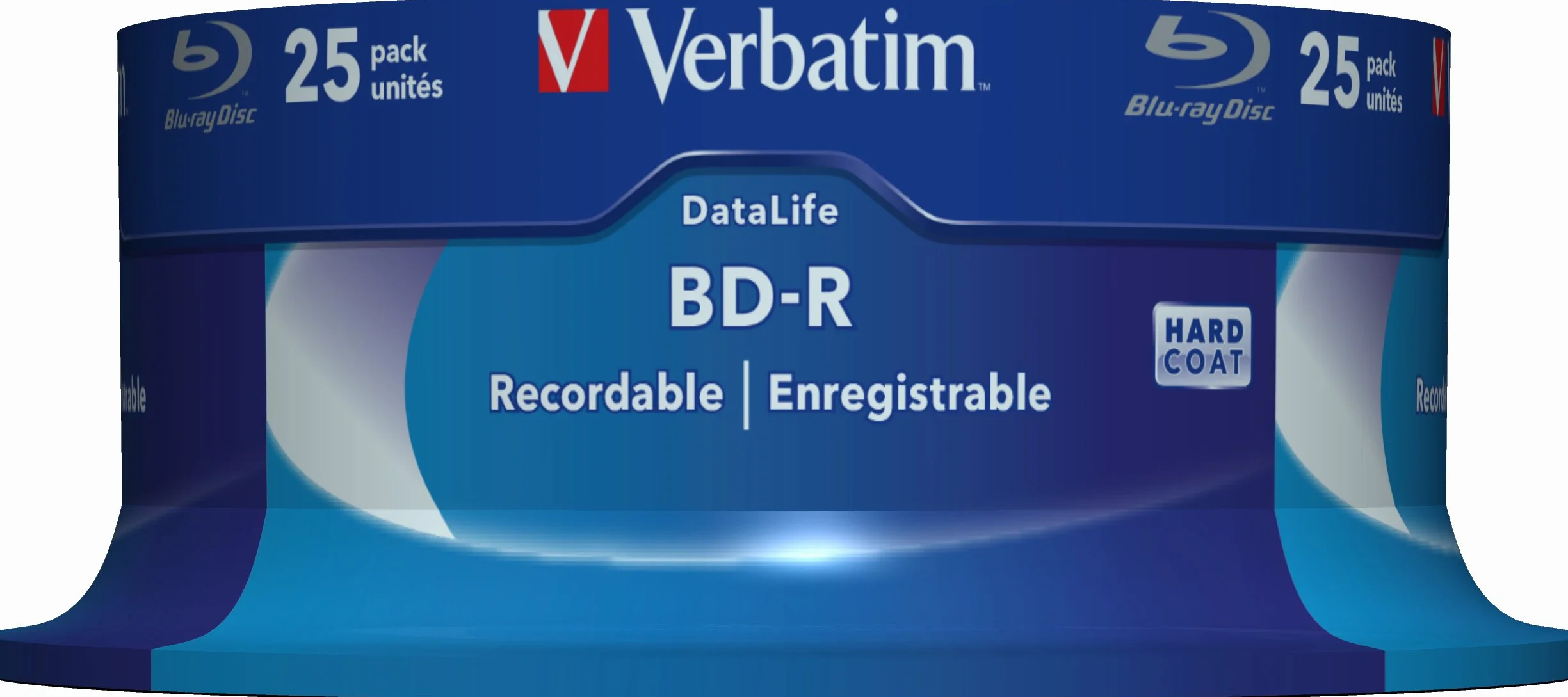 Verbatim BD-R SL Datalife, Blu-ray Disc 25 GB, 6x Szybkość Spalania, Ochrona przed Zadrapaniami, 25-Pak Wrzeciona, 999