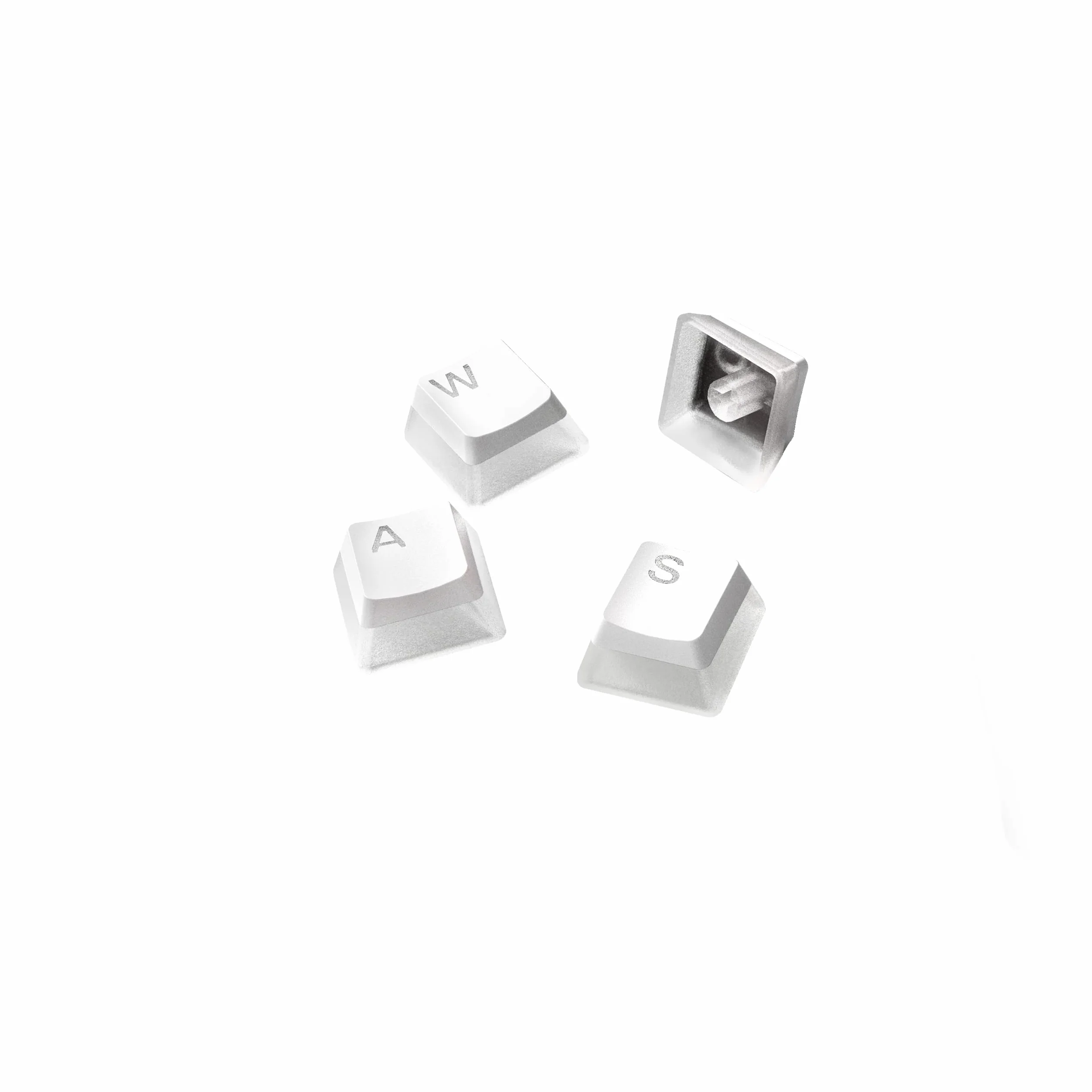 SteelSeries 60380 PrismCaps, Zestaw dwustronnych przycisków o wyglądzie"Pudding", kompatybilne ze wszystkimi popularnymi klawiaturami mechanicznymi, popychacz MX, Biały (niemiecki układ klawiatury)
