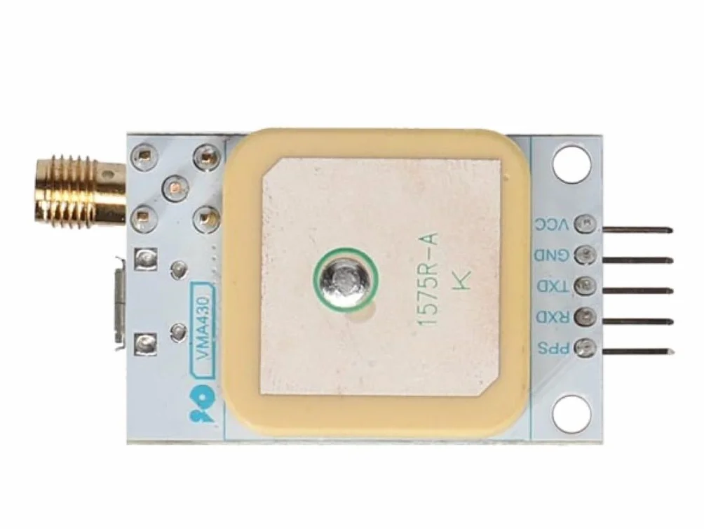 Whadda Moduł GPS U-BLOX NEO-7M dla Arduino, wysoka czułość, interfejsy SMA i TTL, EEPROM, Micro-USB