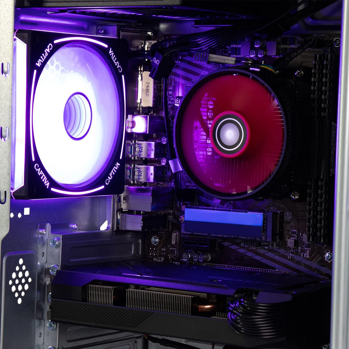 Captiva PC Entry Gaming R10-0032 (Ryzen 7 5700X/RTX5060 8GB GDDR7/SSD 1TB/16GB/WLAN/Windows 11 Home 64-bit) (100032)
