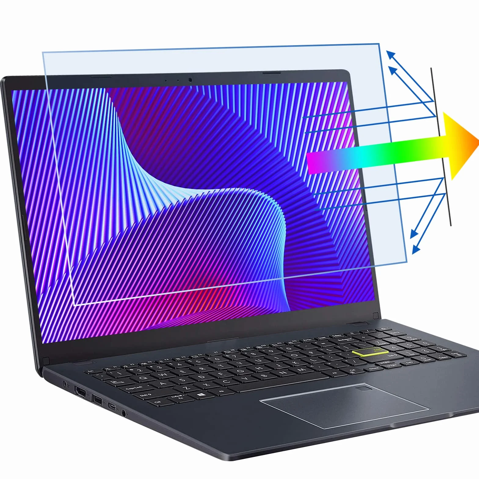 2 Pack 15.6 inch (1920x1080P) Laptop Blue Light Screen Protector, Eye Protection Anti-Scratch and Anti-Glare Screens for Laptops 15.6’’ with 16:9 Aspect Ratio
