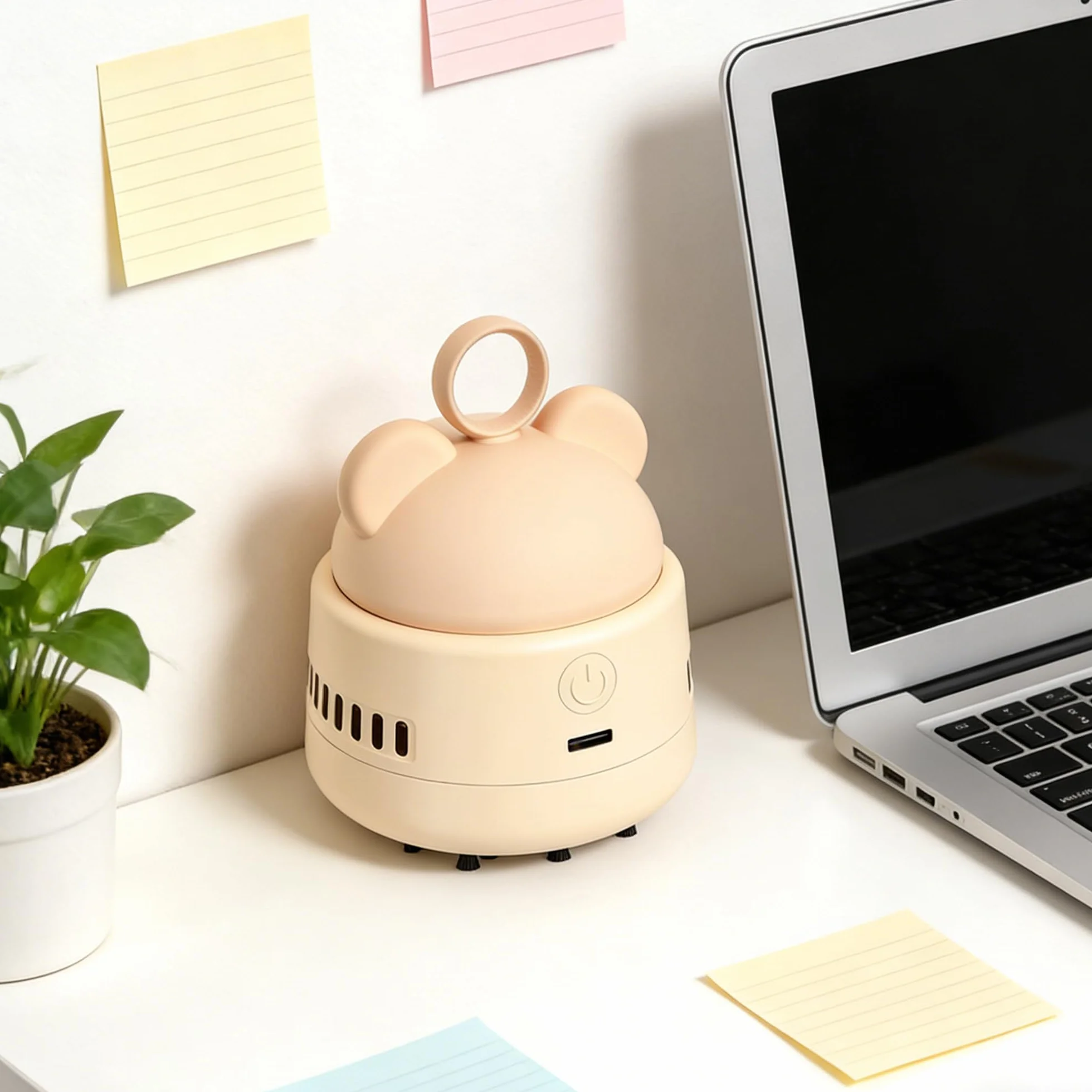 WYFCR Mini odkurzacz stołowy, mini odkurzacz, ładowany przez USB, przenośny, bezprzewodowy odkurzacz stołowy do czyszczenia okruchów, moc ssania, odkurzacz do biurka, gospodarstwa domowego, biura i