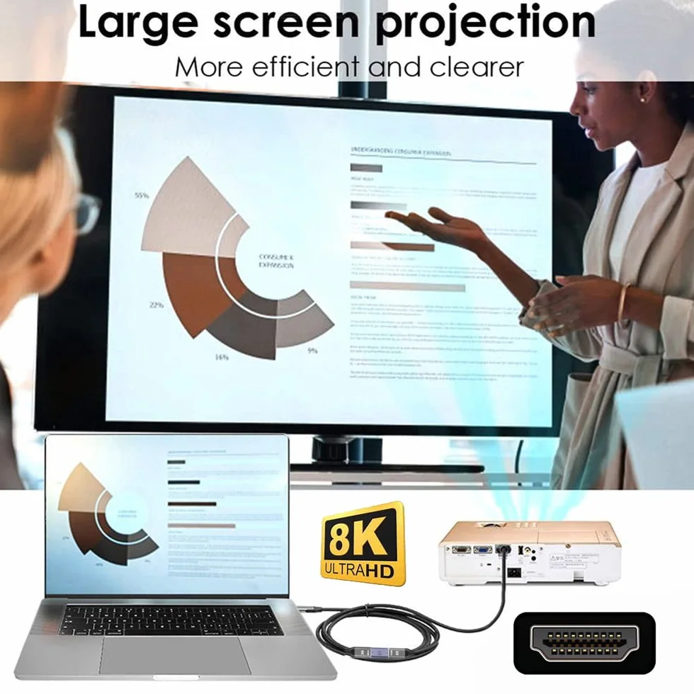 Kątowy mini HDMI męski na HDMI 2.1 żeński przedłużacz UHD złoty konwerter adapter obsługuje 8K 60 Hz HDTV