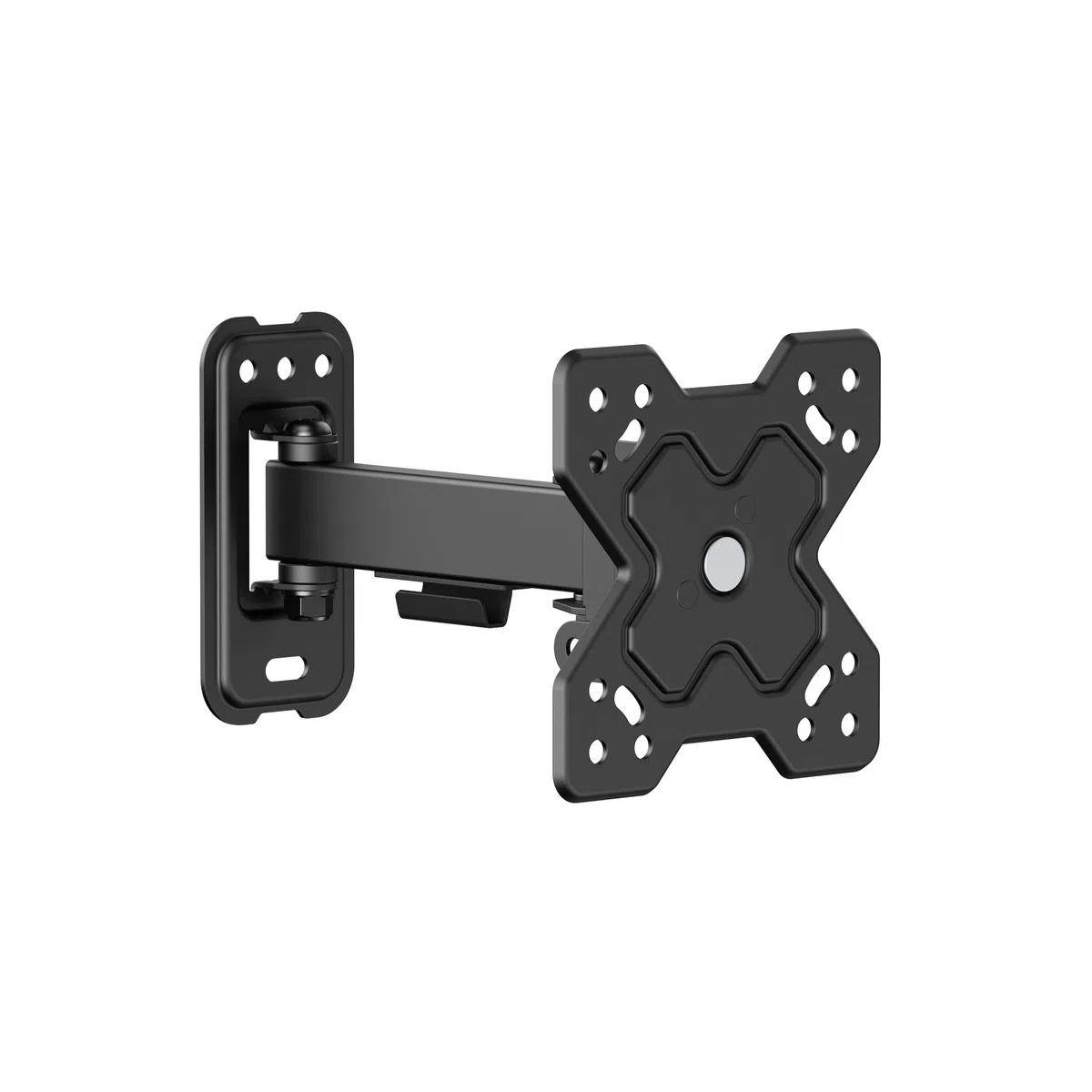 PureMounts Uchwyt ścienny do monitora telewizora, uniwersalny uchwyt z możliwością pochylenia i obrotu, maks. VESA 100 x 100 mm, do monitorów telewizyjnych 13-32 cali do 20 kg, czarny
