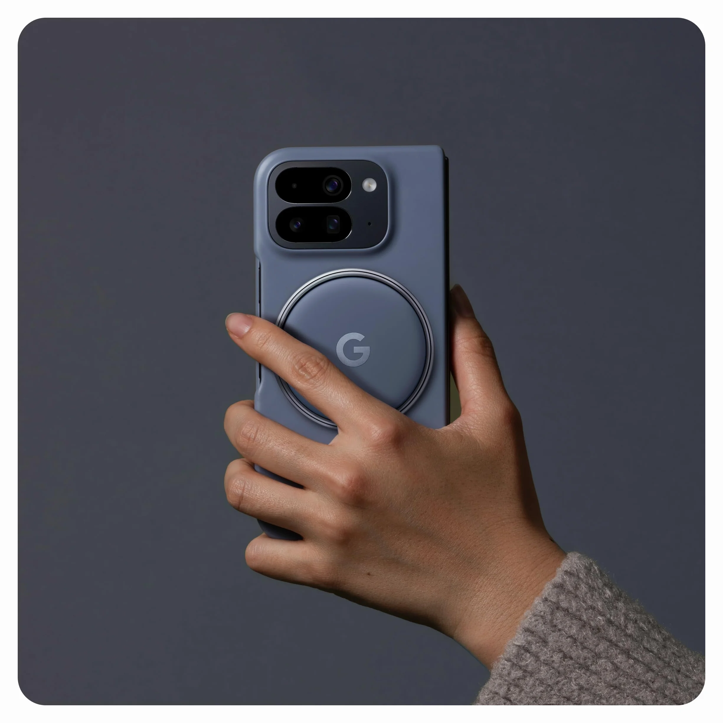 Pixelsnap Ring Stand - Kompatybilny z Qi2 - Wyświetlanie bez użycia rąk