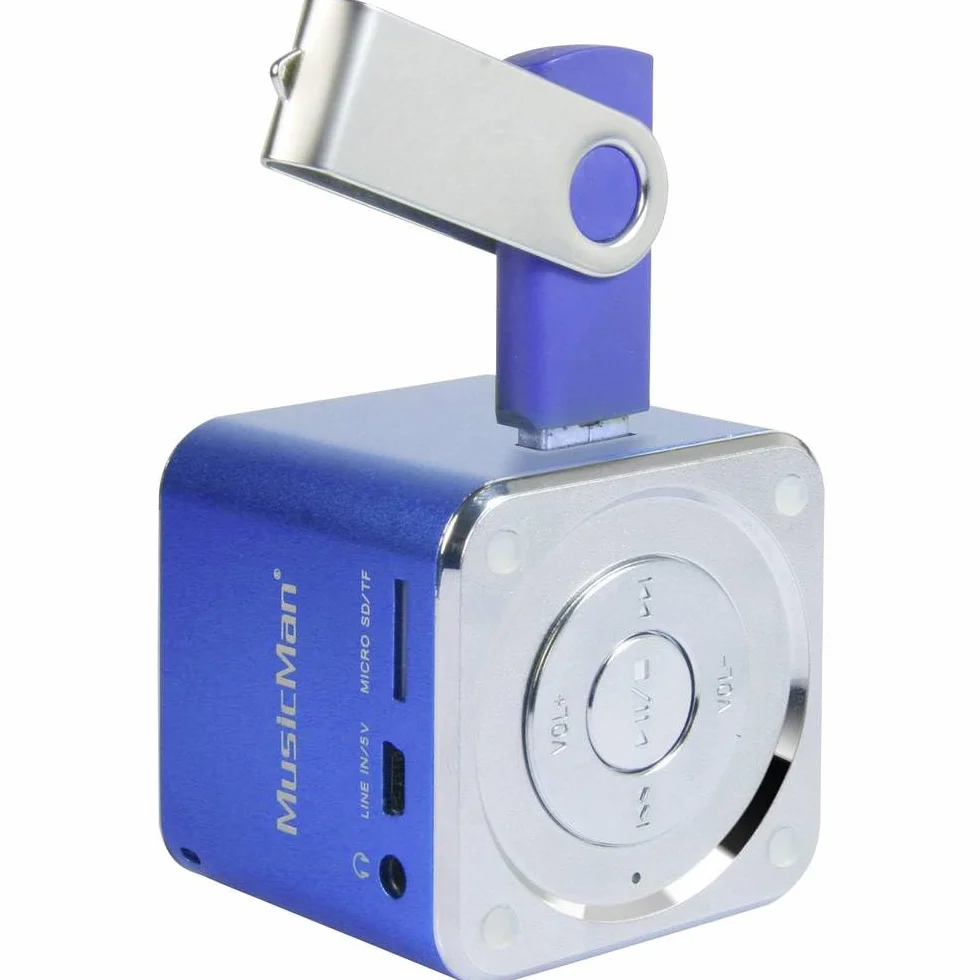 Technaxx Mini Musicman 3 W, przenośny, 3 W, 150-18000 Hz, 4 omy, 10%, przewodowy