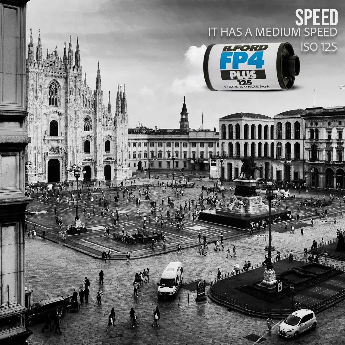 Ilford FP4 Plus 125-36 - ISO 125 folia na zdjęcia (czarno-biała)