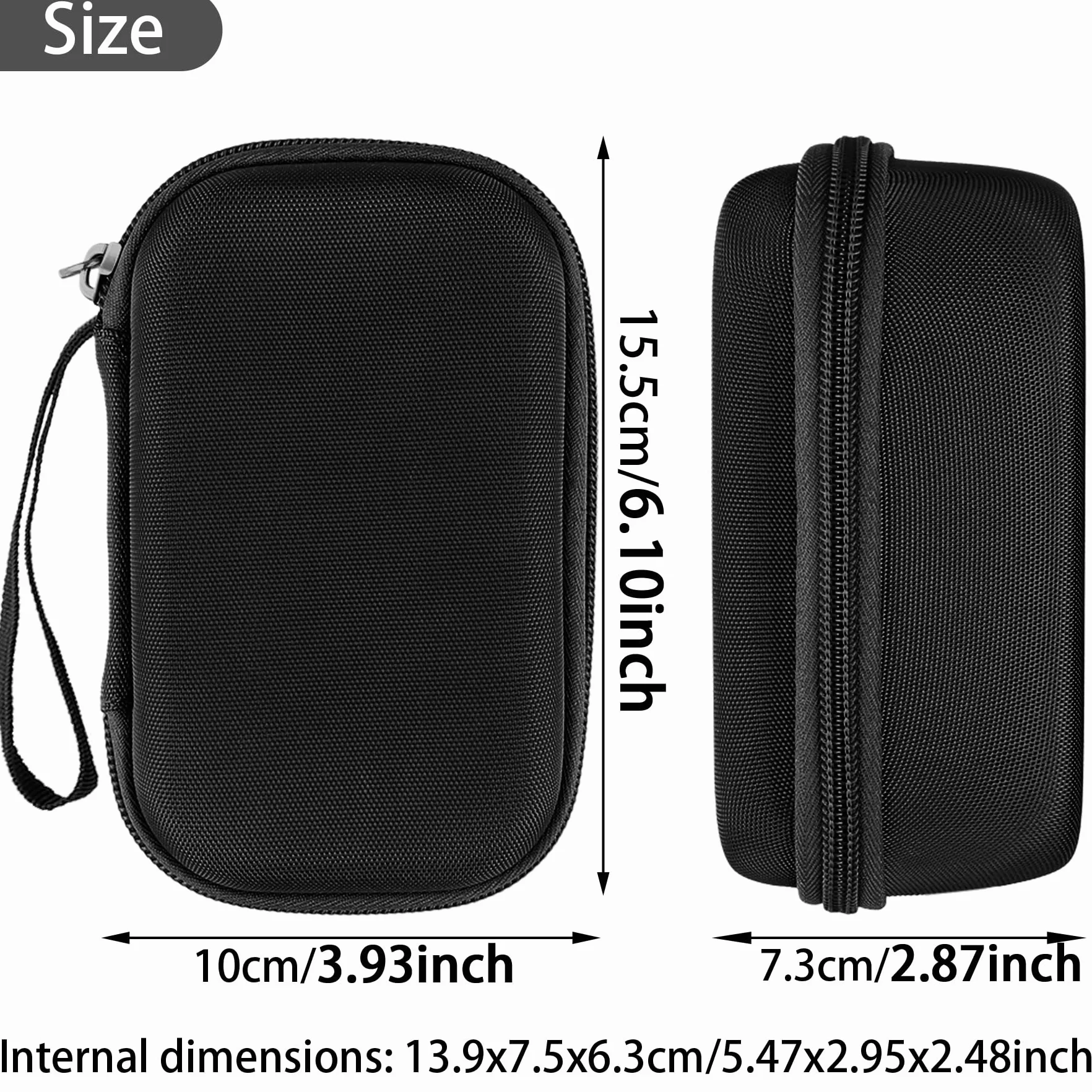 Khanka Twardy pokrowiec podróżny zamiennik do wodoszczelnego cyfrowego aparatu kompaktowego Pentax wg-1000, tylko etui., czarny, Podróże