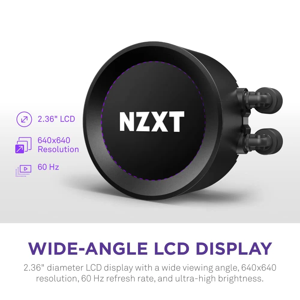 NZXT Kraken Elite 360 RGB - Chłodzenie AIO CPU 360mm, LCD - Czarny | Premium chłodzenie AIO RGB 360mm z konfigurowalnym LCD 2,36 cala i wentylatorami RGB Core. Flagowe chłodzenie, kontrola CAM.