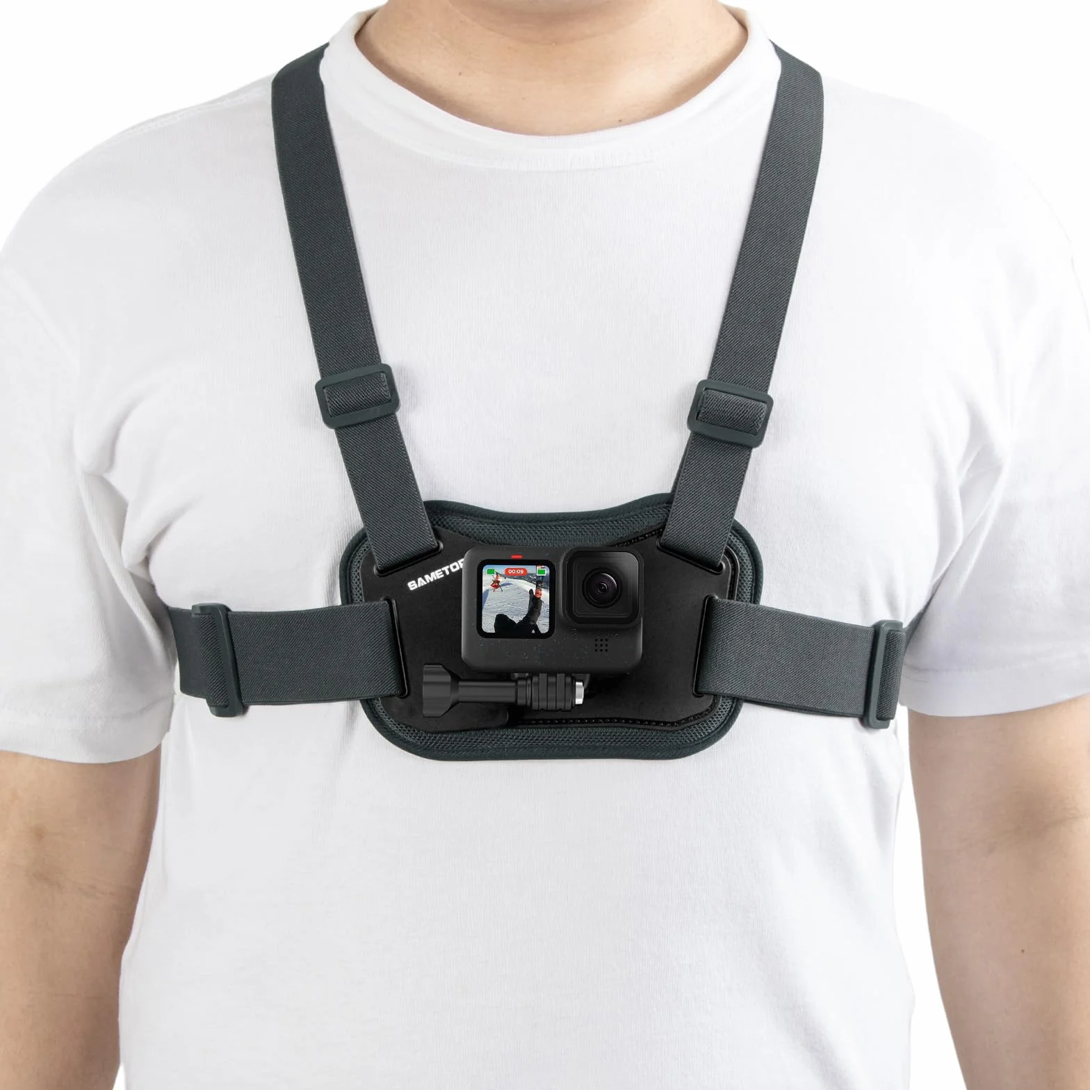 Chesty Uchwyt na Klatkę Piersiową Mocowanie Pas Piersiowy Kompatybilna z GoPro Hero 13 12 11 10 9 8 7 6 5 Session AKASO DJI Osmo Kamery Sportowe - Równowaga Stabilność i Komfort Wydajność