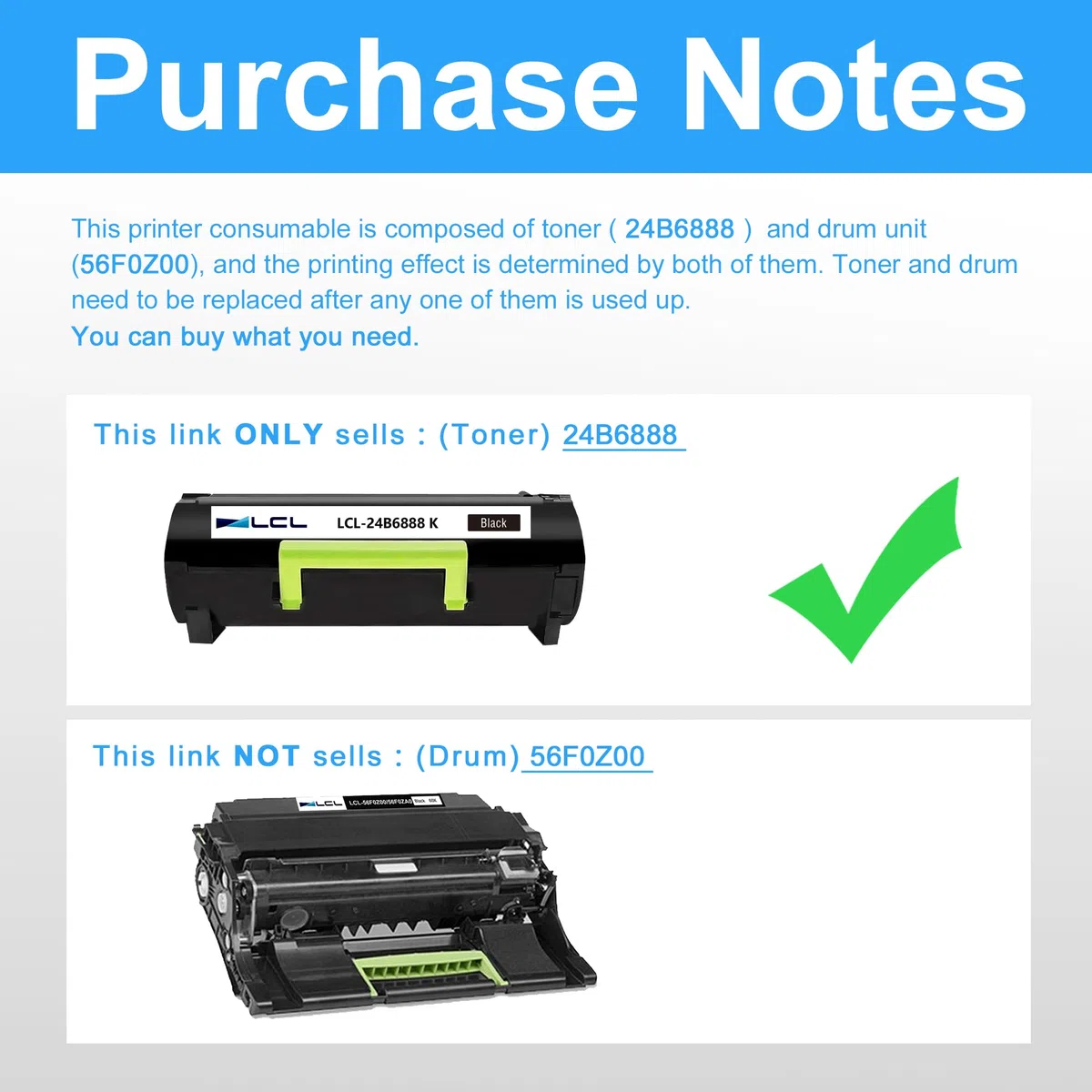 LCL Kompatybilny toner 24B6890, zamiennik do Lexmark M3250 XM3250 XM3250i (1 czarny)