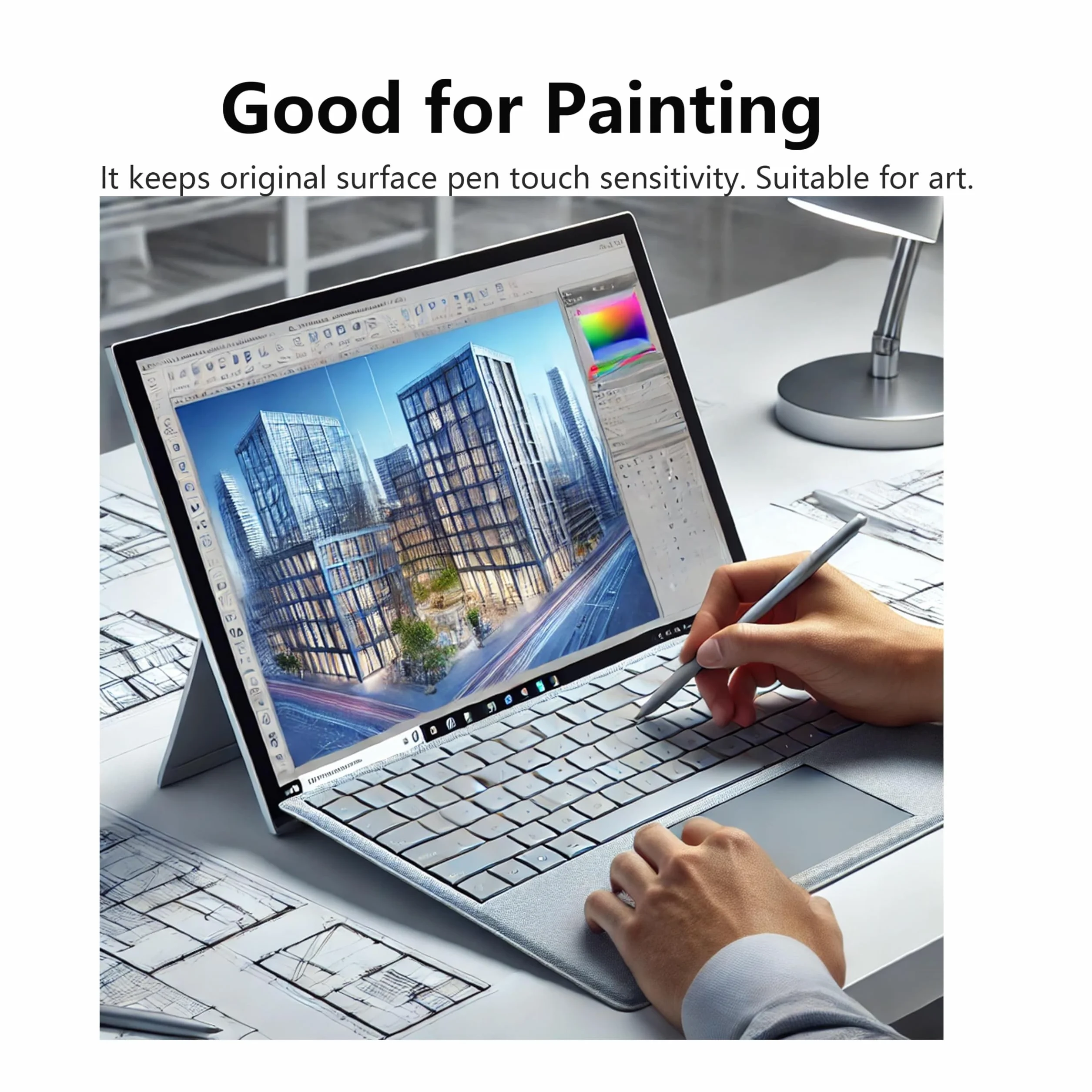 Adeway Ochraniacz ekranu do Microsoft Surface Laptop 7 szkło hartowane 13,8 cala