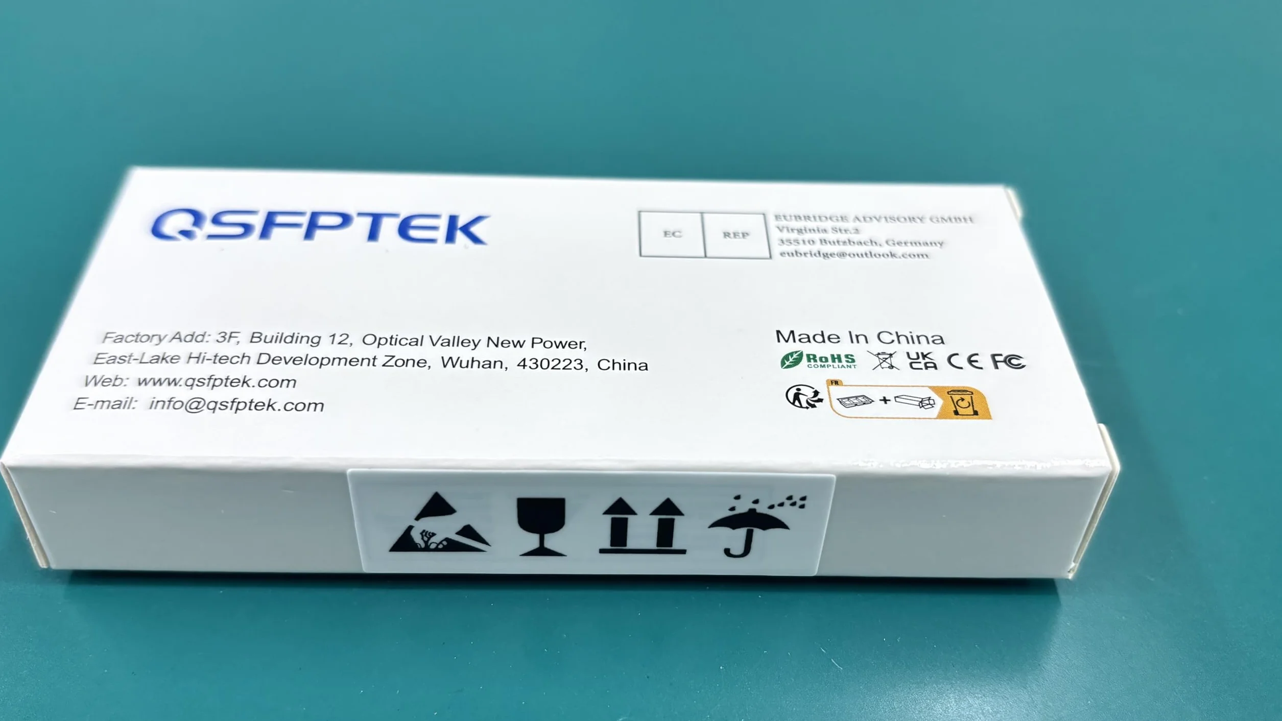 QSFPTEK 2.5GBASE-T SFP do RJ45 Transceiver, 2,5G moduł Mini-GBIC kompatybilny z Cisco SFP-2.5G-T, Ubiquiti, MikroTik, TP-Link 2.5Gb Switch/Router, do 100m (Obsługa tylko portu 2.5G)