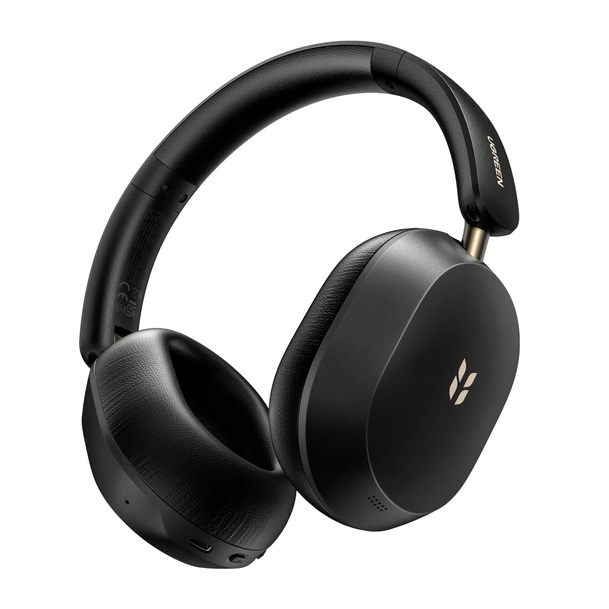 UGREEN HiTune Max5s Bluetooth Over Ear z -45 dB Hybrid-ANC | bezprzewodowe bluetooth z LDAC, Hi-Res Podwójne złoto i LDAC, 112h baterii, 5-mikrofon AI-ClearCall, Lekka konstrukcja