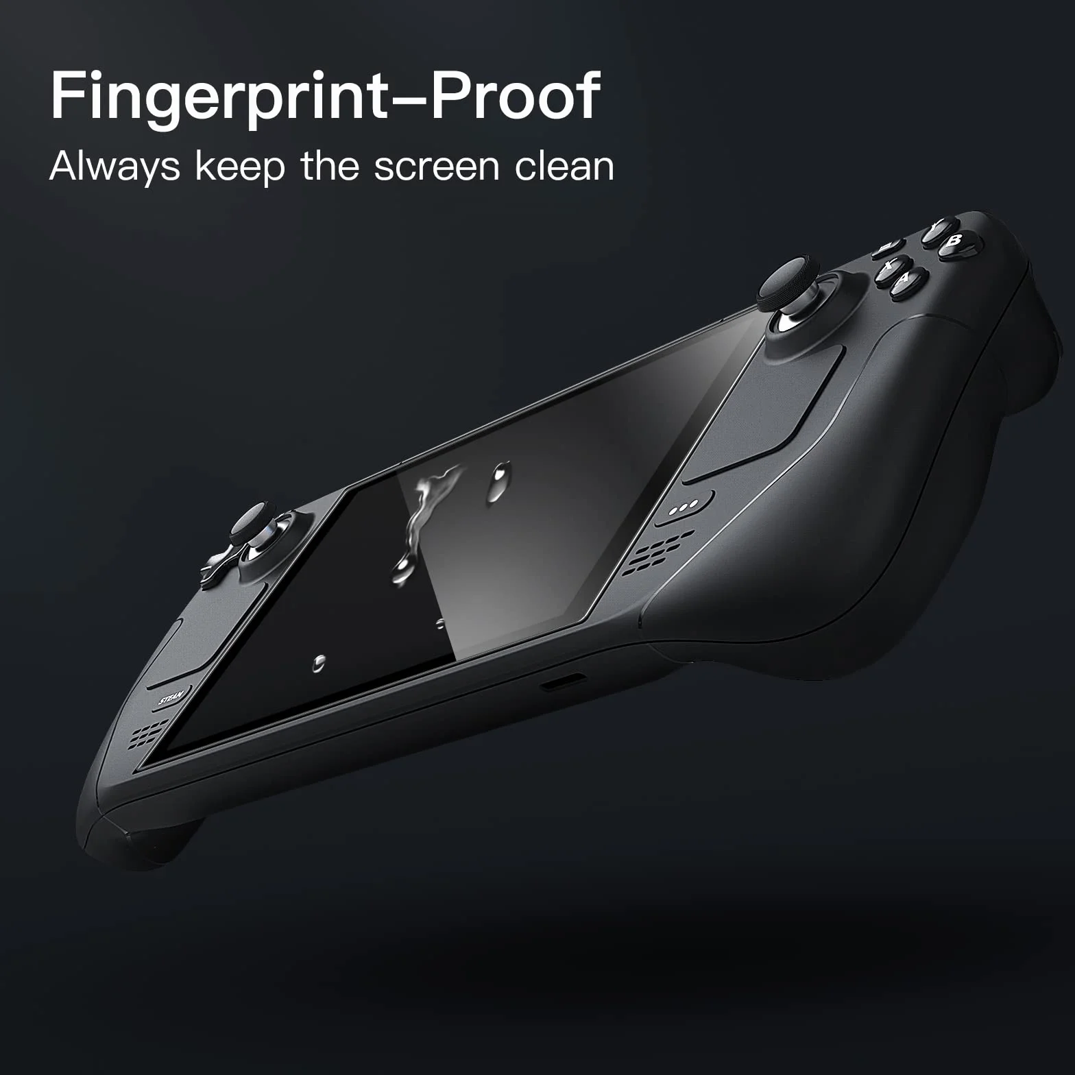 JETech Ochraniacz Ekranu dla Steam Deck OLED 7,4-Cala (2023), Steam Deck 7 Cala (2021&2022), 9H Screen Protector Folia Szkło Hartowane Film, Odporna na Zarysowanie HD Wyczyść, 2 Sztuki
