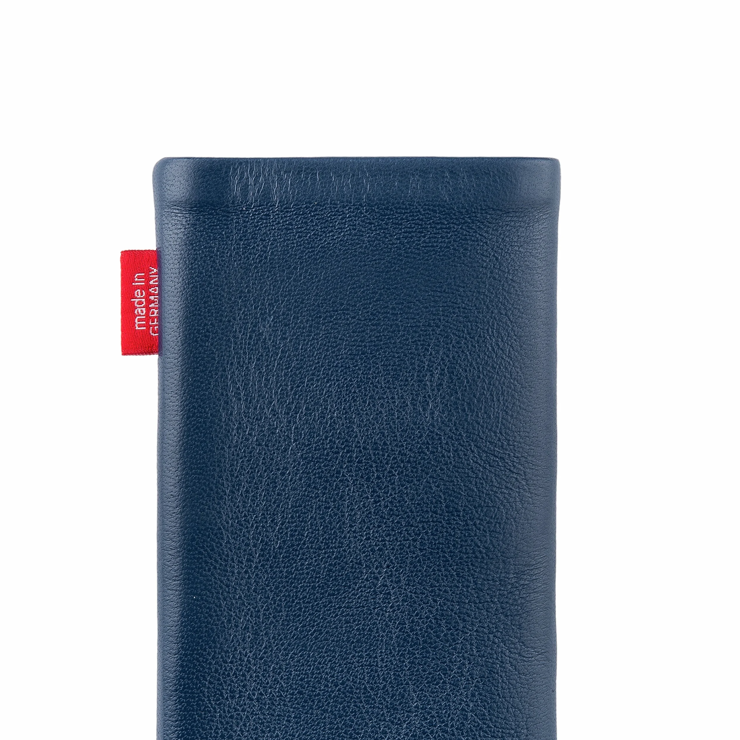 fitBAG Beat Blue niestandardowy dopasowany rękaw do Samsung Galaxy Z Fold 6 | Wyprodukowano w Niemczech | Etui z delikatnej skóry nappa z podszewką z mikrofibry do czyszczenia wyświetlacza