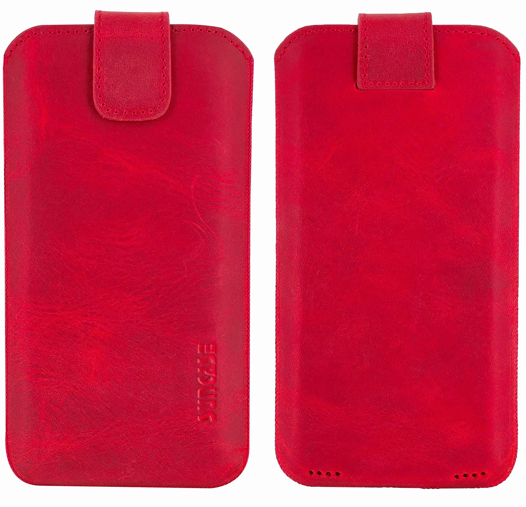 Suncase Etui kompatybilne z iPhone 14 Pro Max (6,7") ochronne z funkcją wyciągania, antyczna czerwień