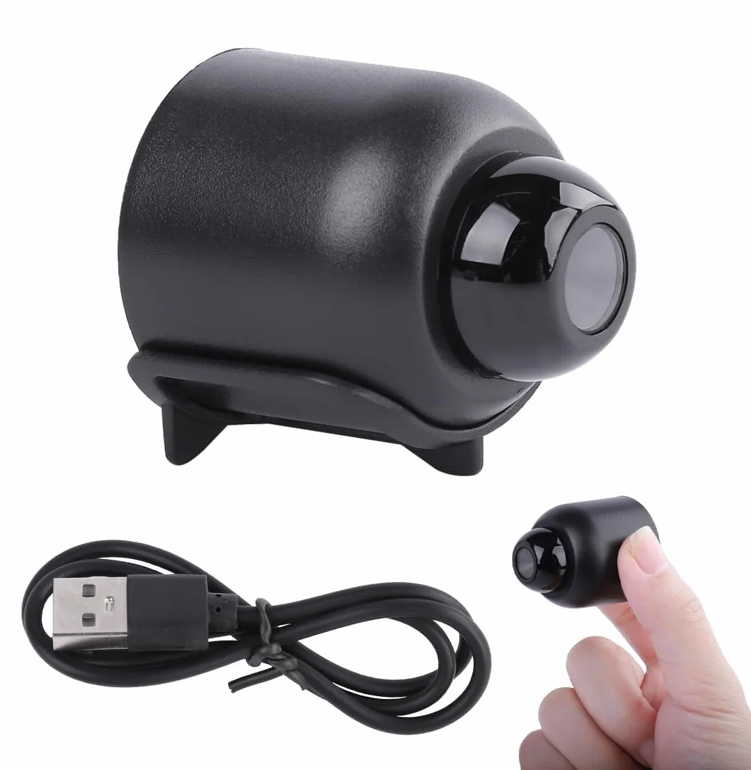 Mini kamera HD z noktowizorem, bezprzewodowa kamera do monitoringu Wi-Fi z noktowizorem i transmisją na żywo na telefon komórkowy – magnetyczna mini kamera do samochodu, domu, biura