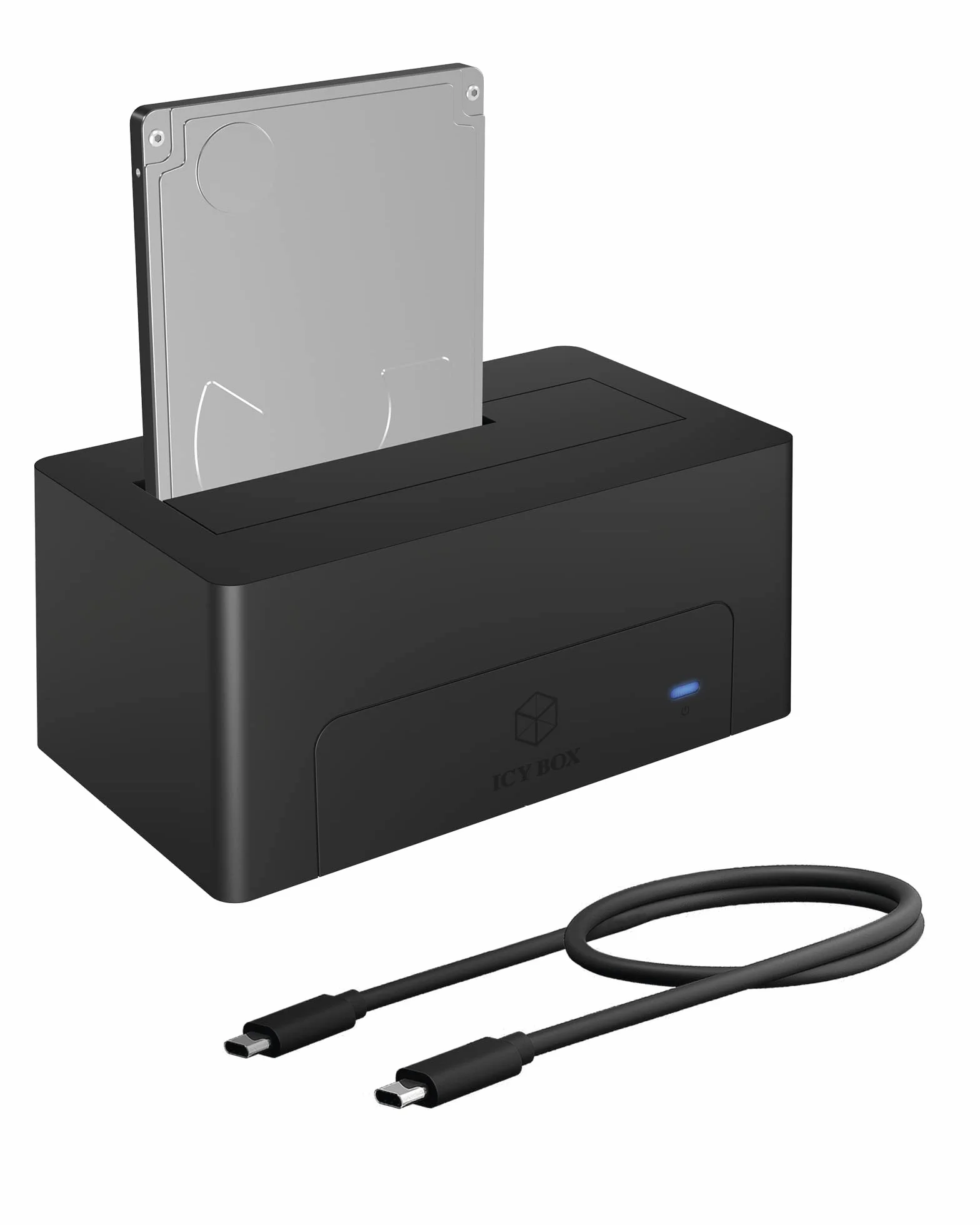 ICY BOX Stacja dokująca do dysków twardych USB-C 3.1 Gen 2 2,5/3,5 cala HDD SSD