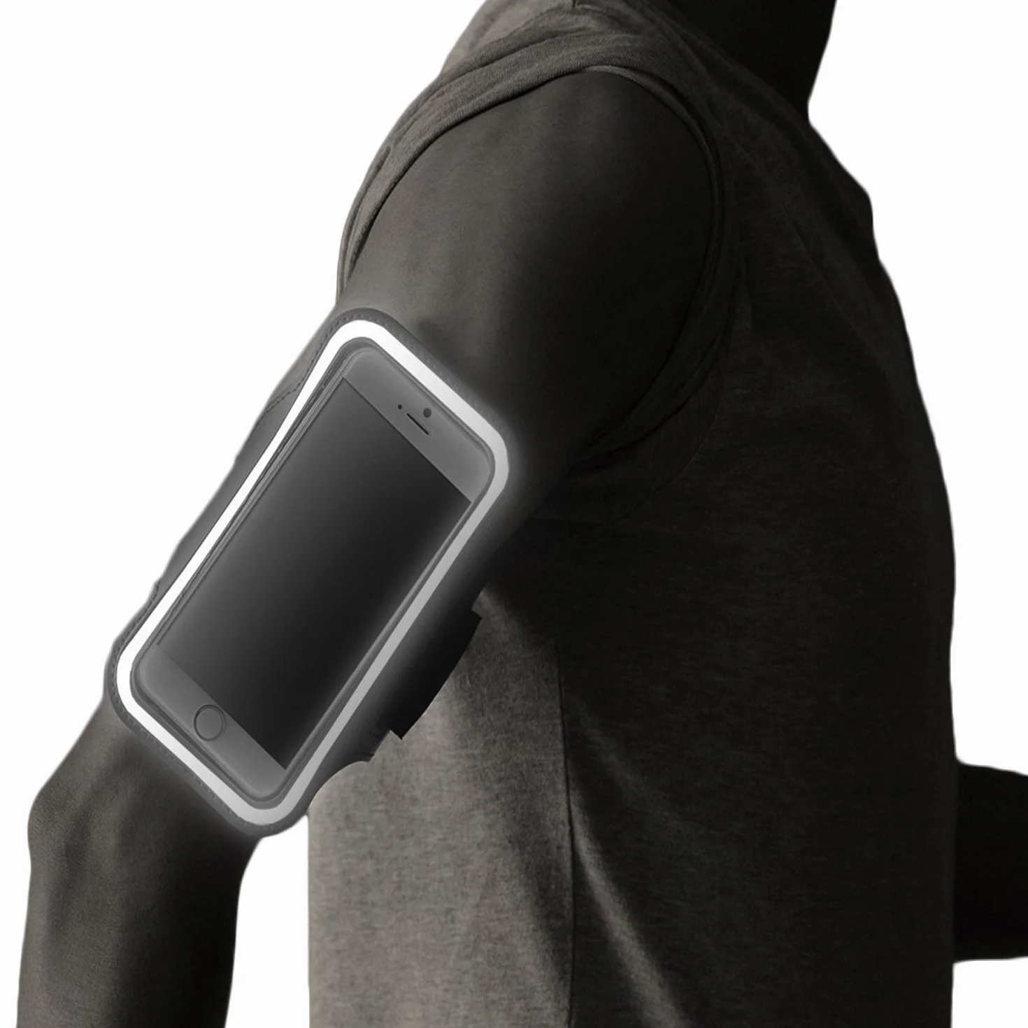 RevereSport iPhone Max 16/15/14/13/12/11/Plus opaska na ramię do biegania, sportowe etui na telefon dla biegaczy, ćwiczeń i treningów na siłowni (6,7)