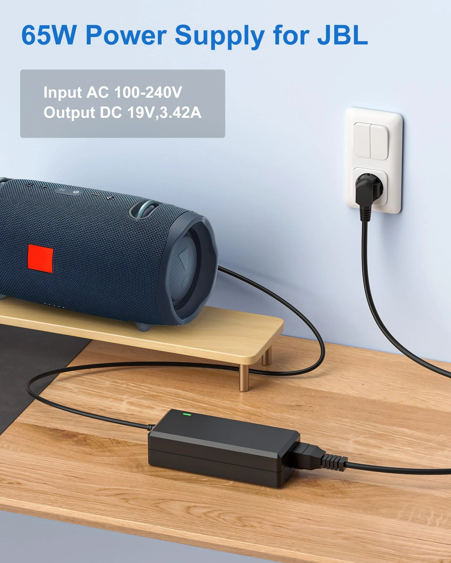 Ładowarka 65 W JBL Bluetooth do głośników Boombox Xtreme 2, wodoodporny kabel zasilający