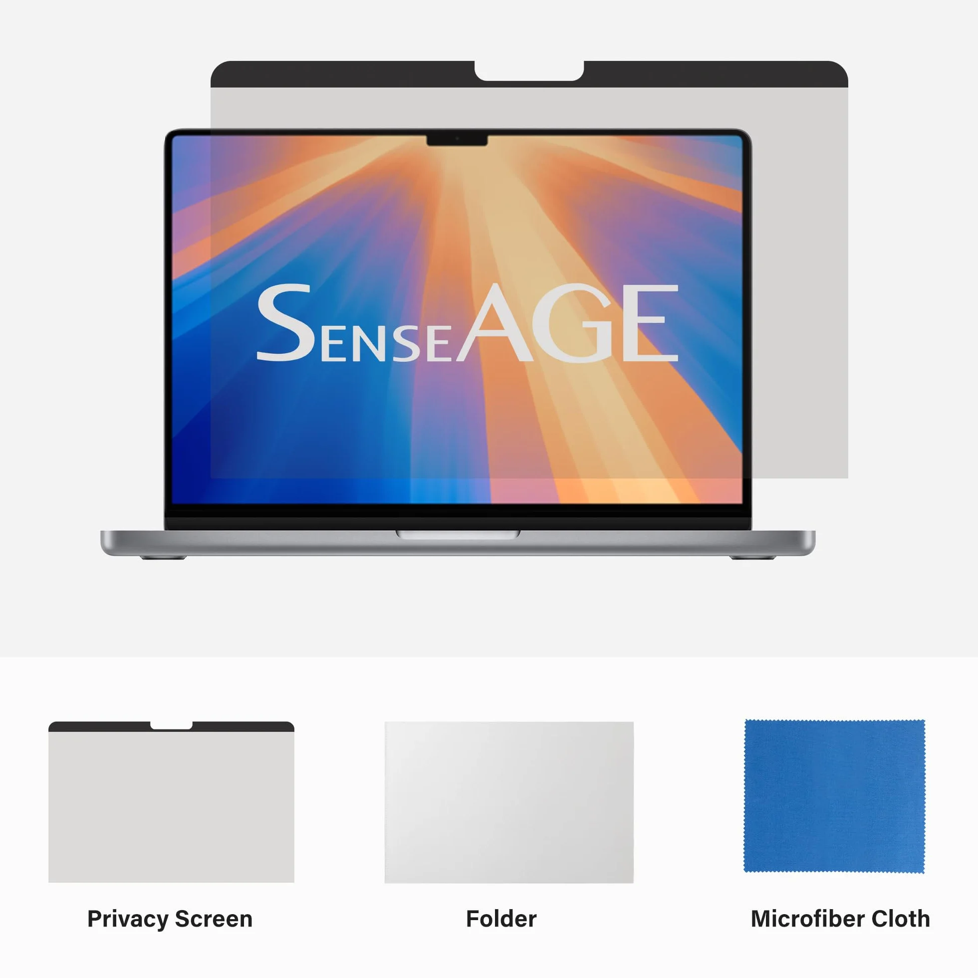 SenseAGE Magnetyczny filtr prywatyzujący do MacBooka Pro 14 cali 2021-2023 M1 M2 M3 Pro/Max A2442 A2779 ochrona przed niebieskim światłem