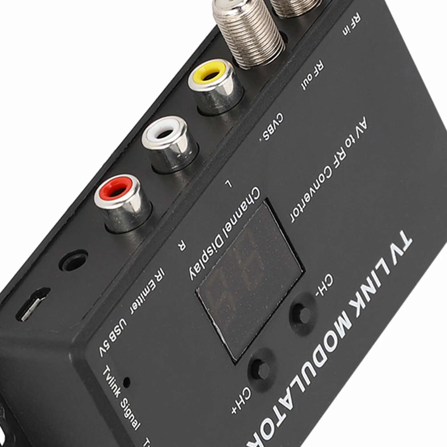 Modulator RF TM70 UHF do TV rf modulator for tv Konwerter AV na RF z Przed?u?aczem IR i Wy?wietlaczem Kana?u, ?atwa Instalacja i Konfiguracja modulatore Moduladores de RF