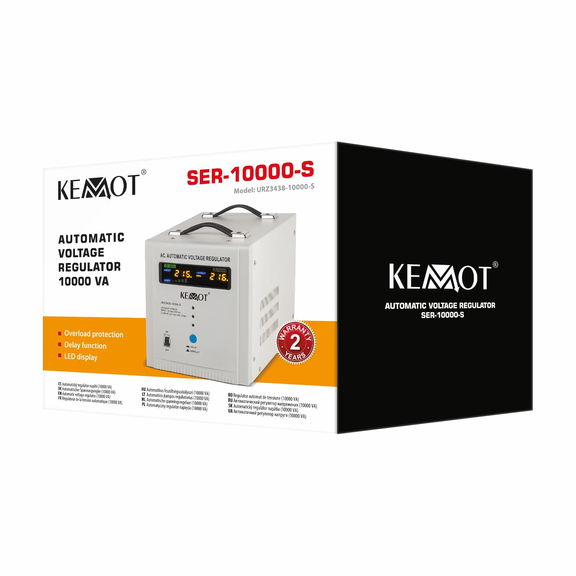 Kemot Automatyczny Stabilizator Napięcia SER-10000-S Precyzja 8% URZ3438-10000-S