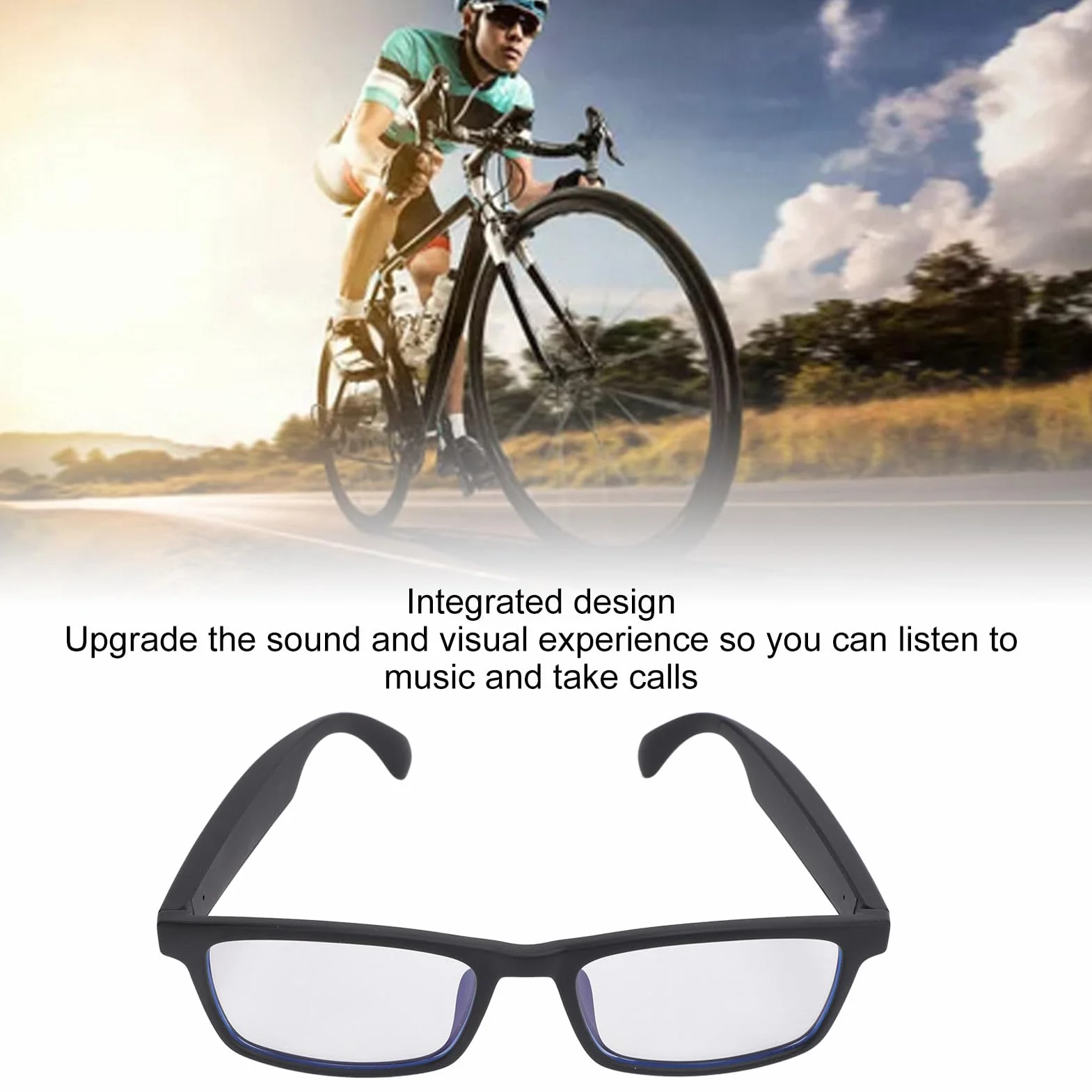 Inteligentne Okulary z Filtrem z Niebieskim światłem, Okulary Bluetooth 5.3 Audio z Wbudowanym Mikrofon dla Kobiet, Asystent Dotykowy i Głosowy Inteligentne Okulary Dźwiękowe do