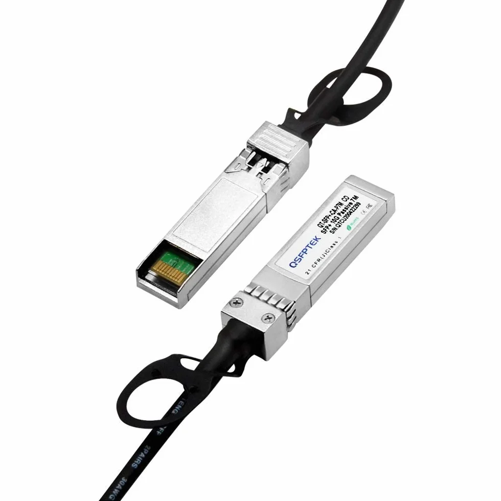 QSFPTEK 10 GBASE-CA pasywne bezpośrednie mocowanie miedziany Twinax SFP kabel (3 m (10 stóp))