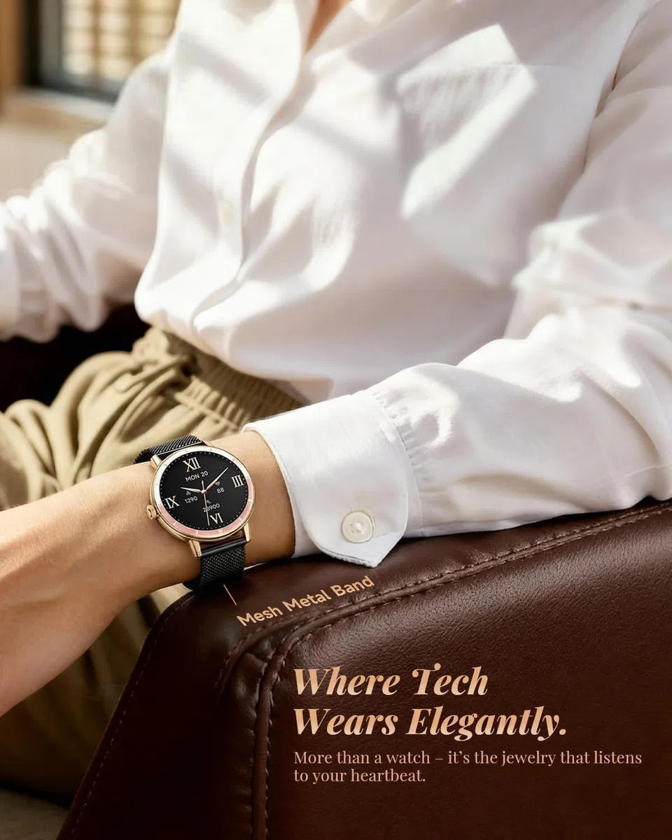 TOOBUR Smartwatch dla kobiet i mężczyzn z dwoma paskami, smartwatch HD 40 mm, kompatybilny z systemem Android i iOS, odbieranie/nawiązywanie połączeń, zegarek fitness z monitorem kroku/snu/HR, IP68