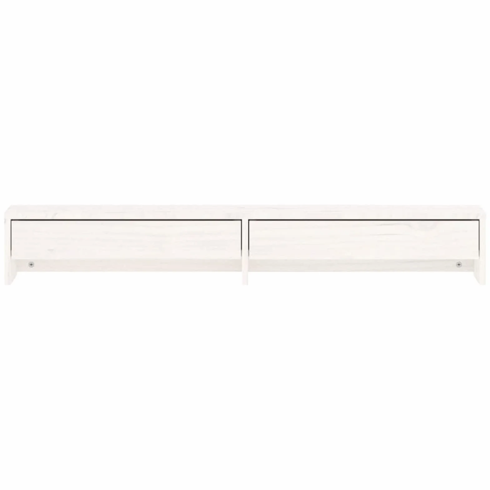 ShGaxin Stojak na monitor, stojak na ekran komputera, akcesoria biurowe, stojak na monitor biurko, podstawa monitora, akcesoria biurkowe, lite drewno sosnowe białe 100 x 27 x 15 cm