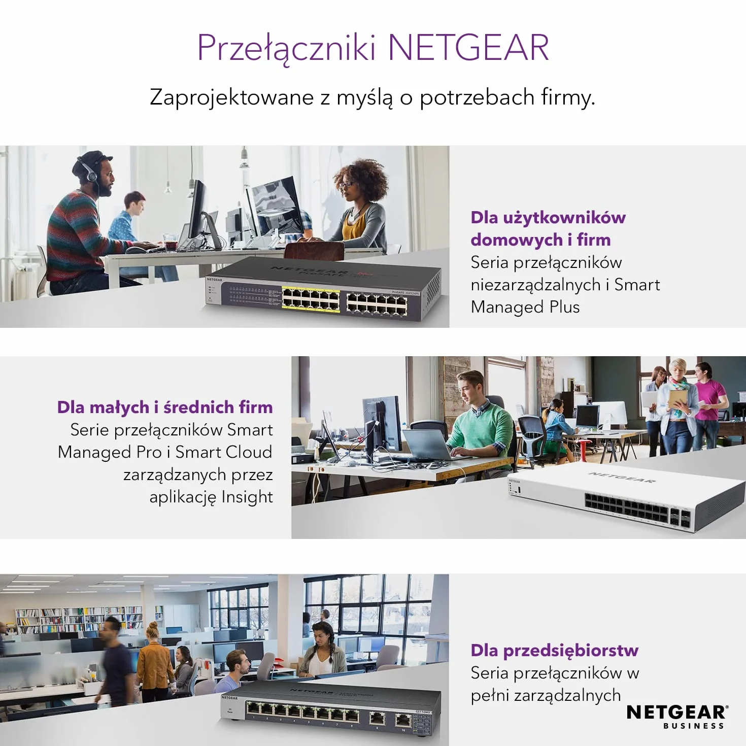 NETGEAR Przełącznik sieciowy GS108GE 8-portowy (gigabitowy Plug-and-Play, LAN, koncentrator Ethernet, metalowa obudowa bez wentylatora, ProSAFE), niebieski
