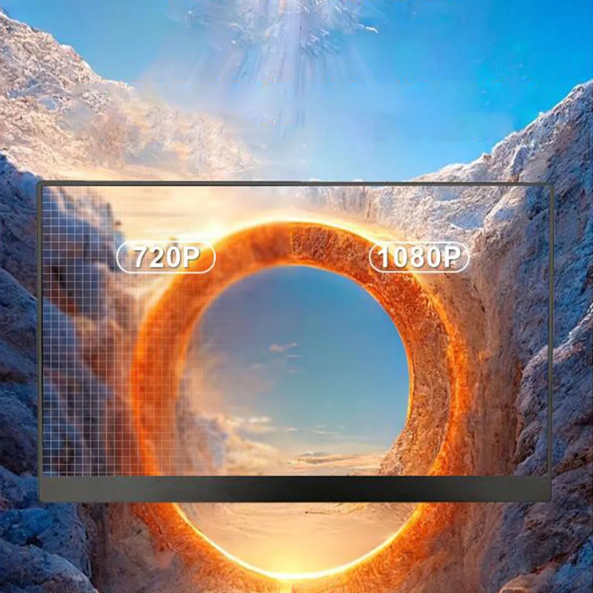 Jectse Wyświetlacz z Ekranem Dotykowym IPS o Przekątnej 15,6 Cala, Przenośny Monitor z Ekranem Dotykowym Full HD 1080P z cienką, lekką funkcją Plug and Play do Konsoli do Gier na