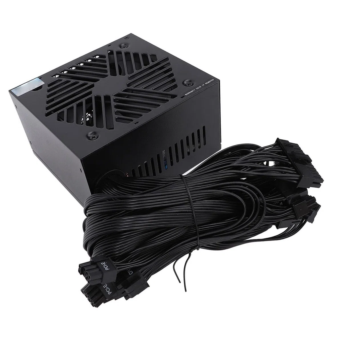 Asixxsix Zasilacz 600 W Certyfikat 80+ Bronze, Pojedyncza Szyna Zasilacza ATX 12 V z Cichym Wentylatorem 120 Mm Inteligentne Zarządzanie temperaturą dla Komputerów do Gier Wysokowydajne Procesory