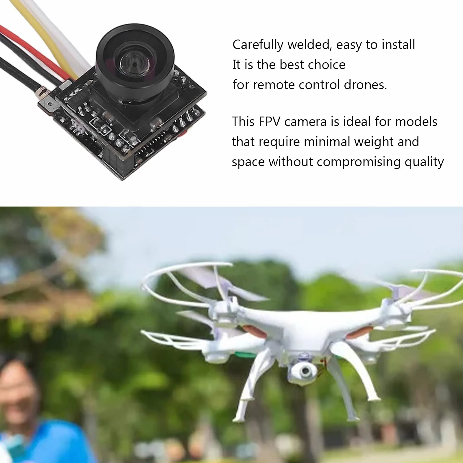Kamera FPV 5.8G 800TVL Race Band czarna