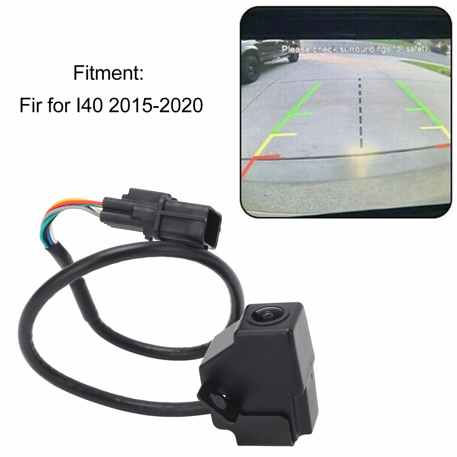 Kamera Cofania Samochodu, Kamera Cofania Samochodu 957603Z603 Obraz HD Wodoodporna Kamera Cofania dla I40 2015 do 2020