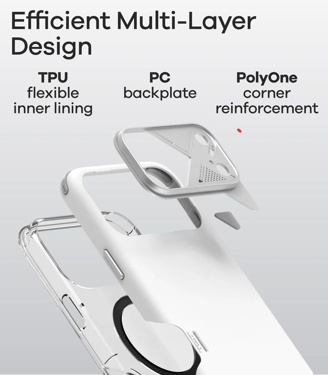 Aulumu A17 odporne na wstrząsy etui na iPhone'a 17 Pro Max, ze sterowaniem kamerą, CoolHyper, rama aparatu ze stopu aluminium, wielowarstwowa ochrona kompozytowa, białe