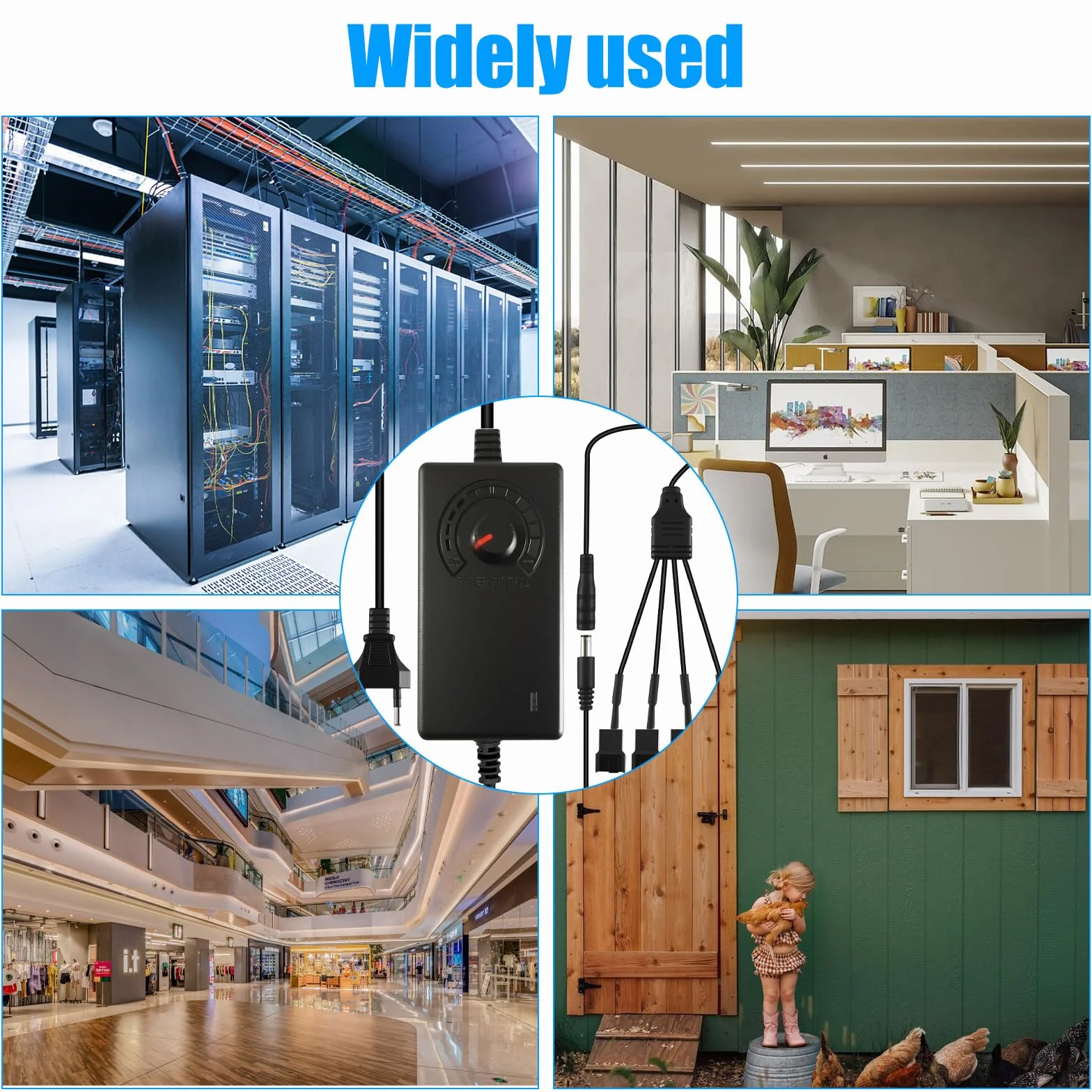 Joycabin 2 Pin PWM Kontroler wentylatorów, 12V PWM Moduł kontroli prędkości wentylatora, Regulowana prędkość wiatru od 3 V do 12 V, Kontroler prędkości wentylatora z 1 do 2 PC Wentylator Adapter z