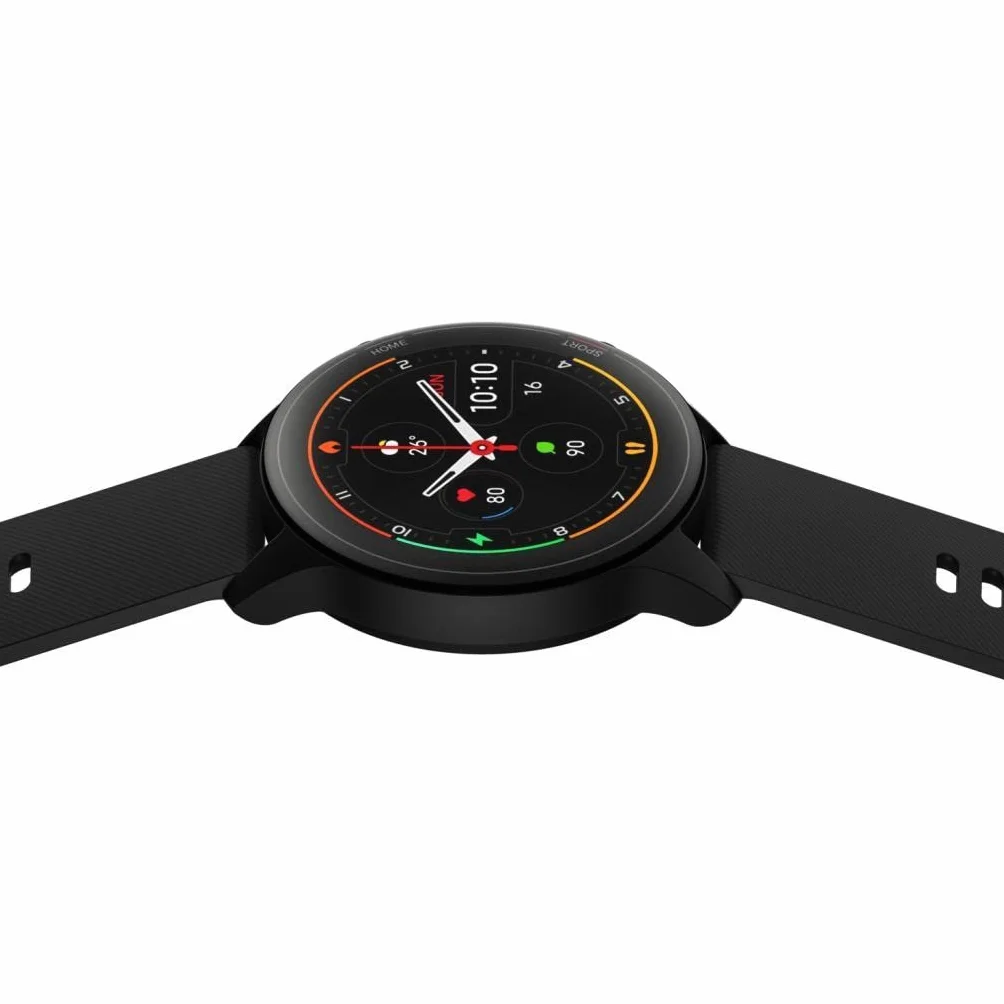 Xiaomi Mi Watch Smartwatch (wyświetlacz AMOLED-HD 1,39", pomiar i monitorowanie zawartości tlenu we krwi, tętno, poziom stresu, cykl snu; GPS; 17 trybów sportowych; 5 ATM; 16 dni pracy baterii)