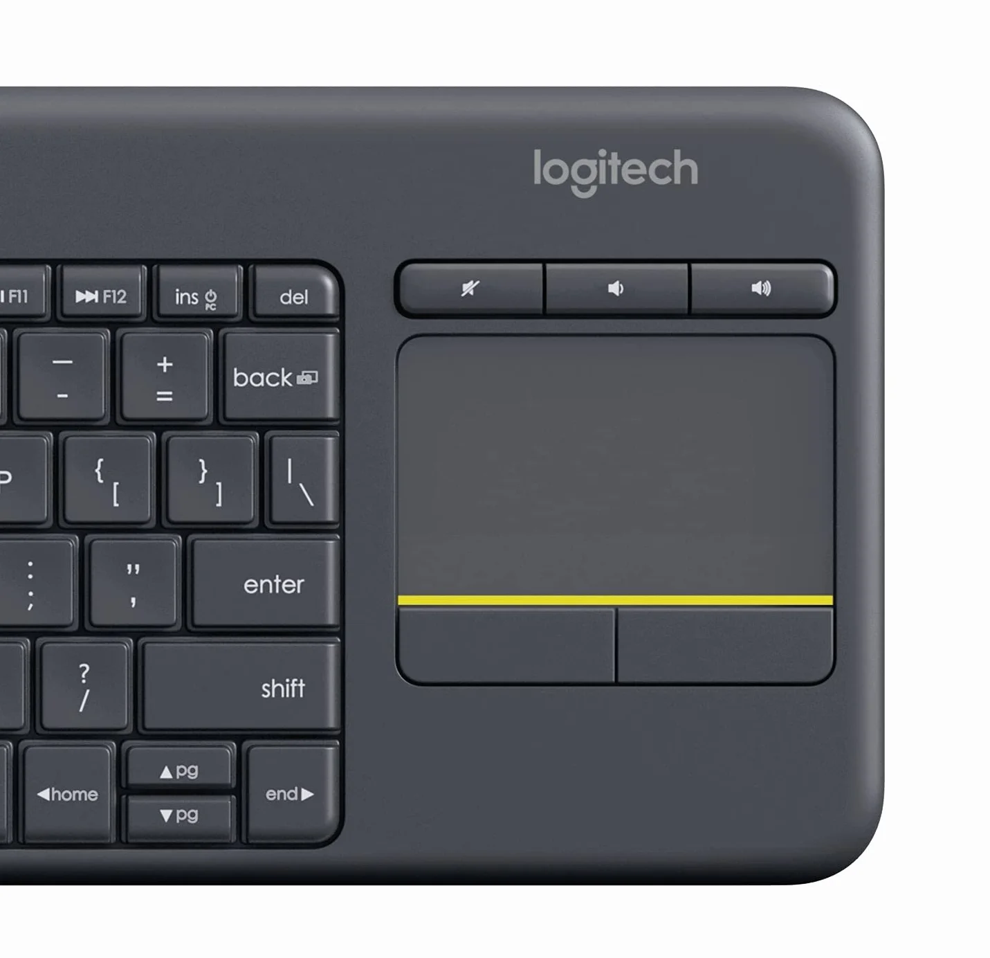 Logitech K400 Plus Wireless Touch TV Klawiatura DEU QWERTZ