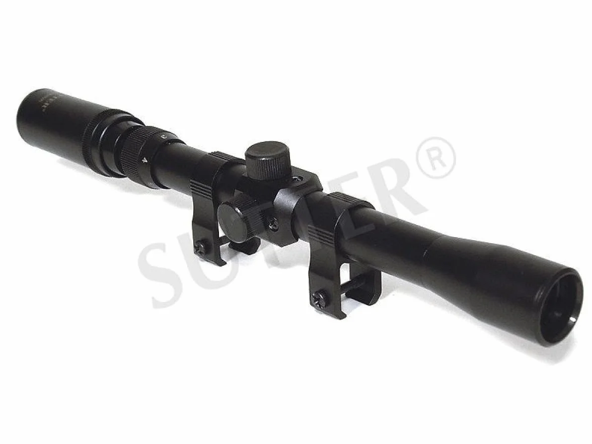 Luneta celownicza 3-7 x 20 Duplex z montażem 11 mm - do małego kalibru, wiatrówki i pistoletu pneumatycznego - celownik / nowy model 2018
