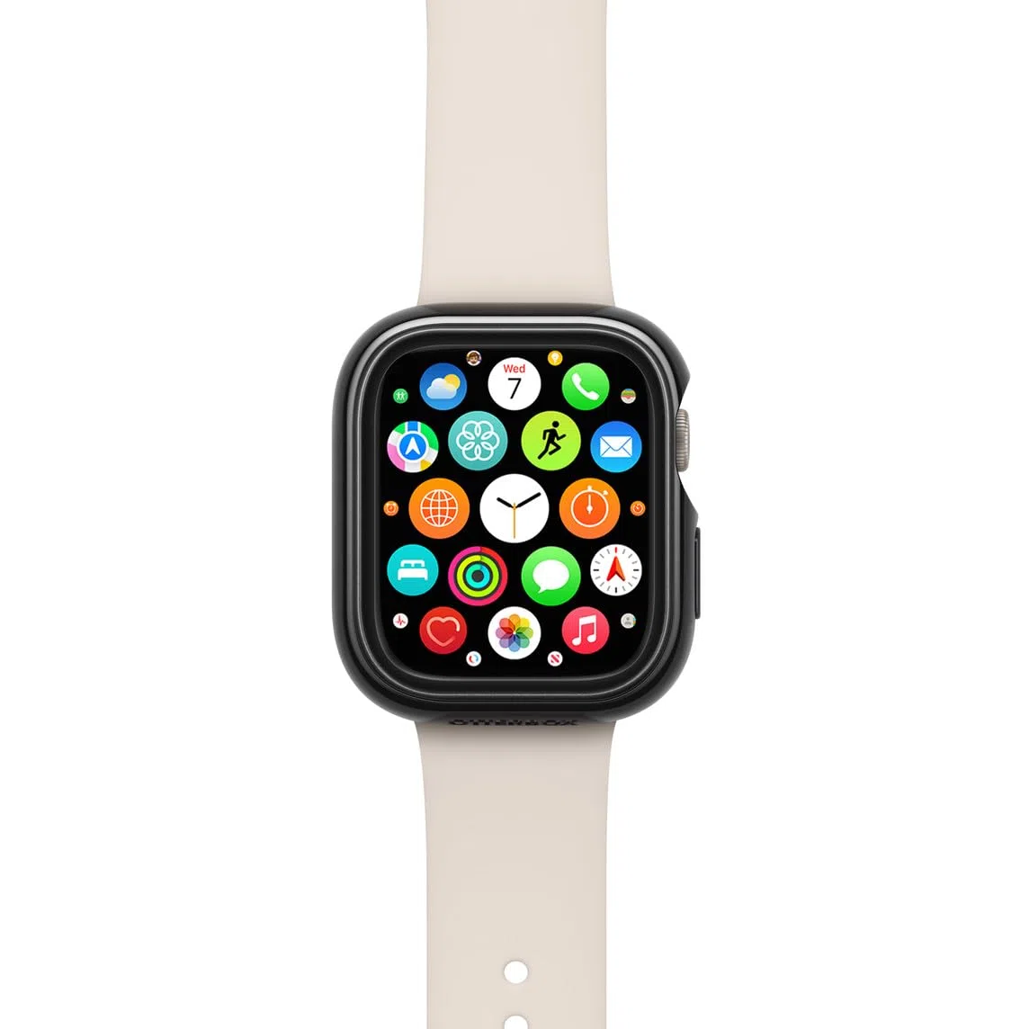 Watch Bumper OtterBox do Apple Watch Series 9/8/7-45mm, odporne na wstrząsy, odporne na upadki, smukłe etui ochronne na zegarek Apple Watch, chroni wyświetlacz i krawędzie, Obsidian