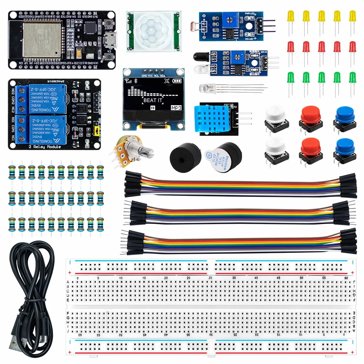 LAFVIN Basic Starter Kit for ESP32 ESP-32S WiFi IoT Development Board Arduino IDE