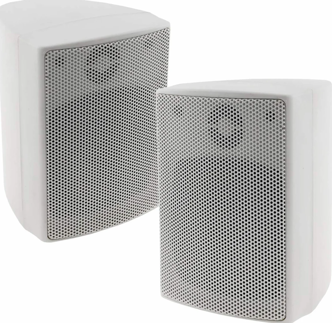 ChiliTec Para głośników 2-drożnych białych do zestawu hi-fi stereo kina domowego 40 W 8 Ohm