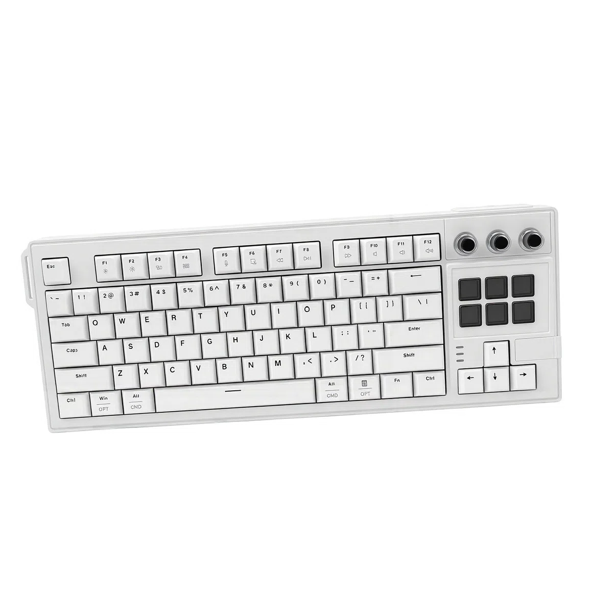 78-klawiszowa Klawiatura Mechaniczna, Podświetlenie RGB, Wymienne Przełączniki czerwone. (WHITE)