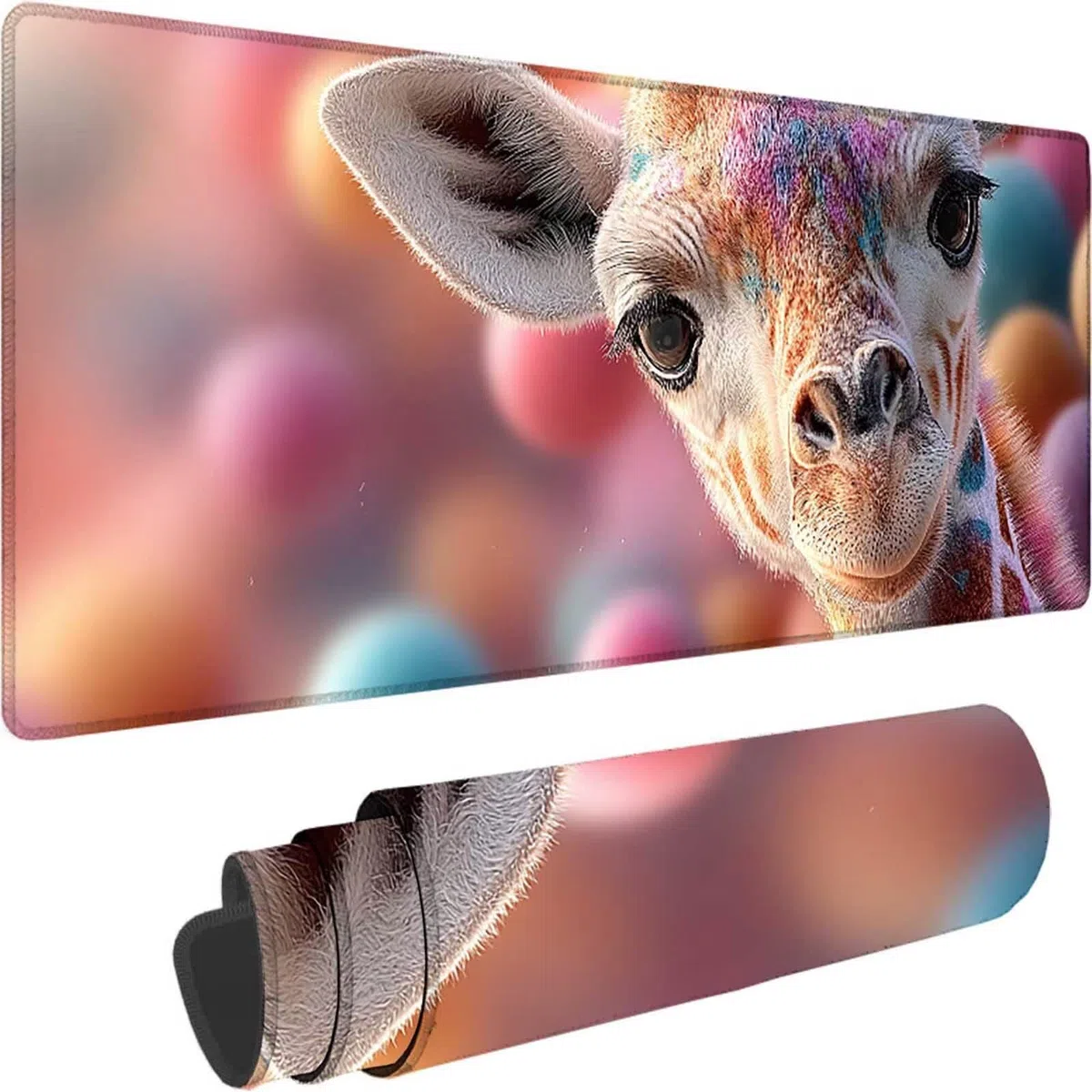 Podkładka pod mysz XXL 1500 x 800 x 3 mm, różowa podkładka pod mysz do gier śliczna podkładka pod mysz z szytymi krawędziami, podkładka pod mysz do gier poprawia dokładność i szybkość dla graczy, PC