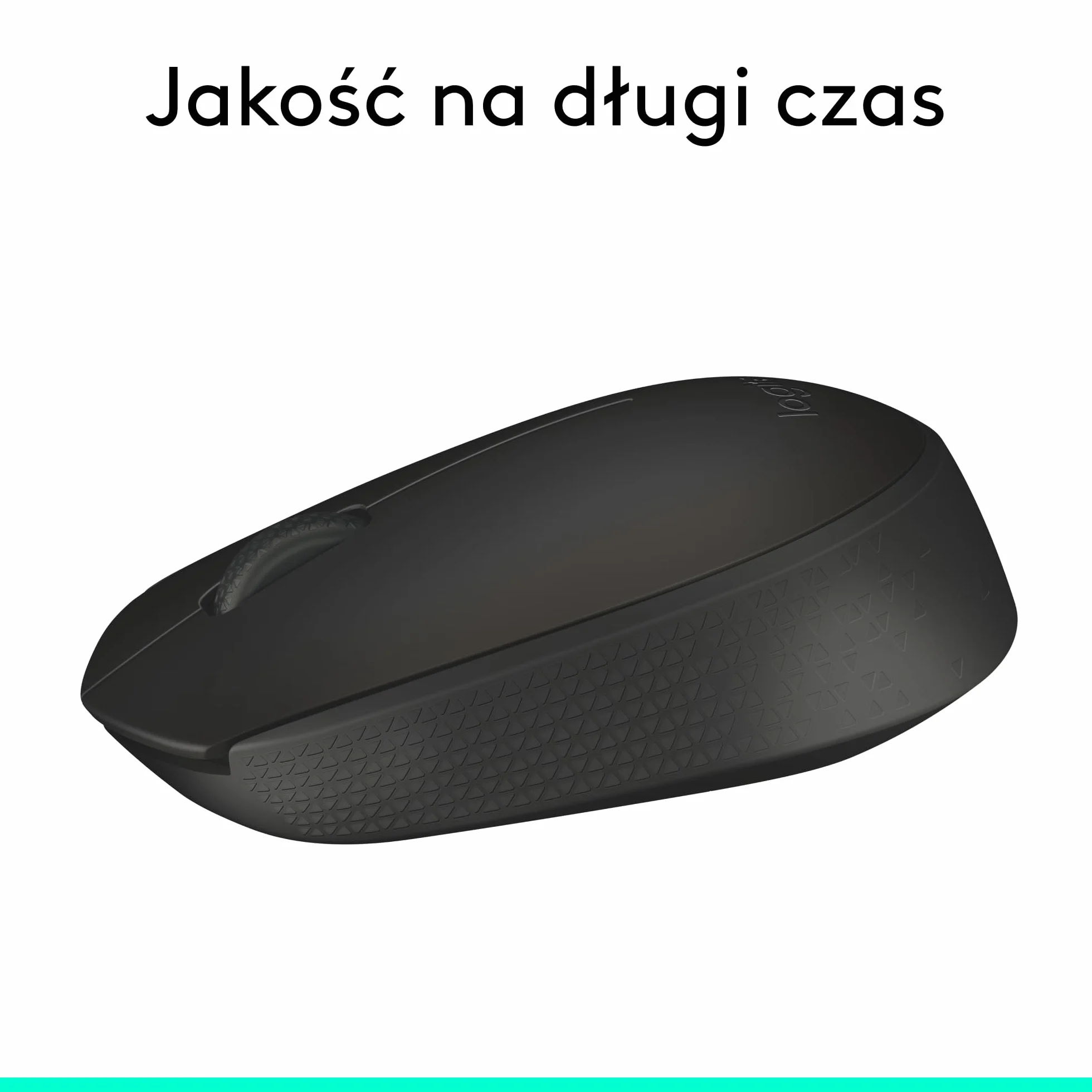 Logitech M171 Mysz Bezprzewodowa do PC, Mac, Laptopów, 2,4 GHz z Miniodbiornikiem USB, Optycznym Śledzeniem, 12-Miesięczną Żywotnością Baterii, Oburęczna - Czarny