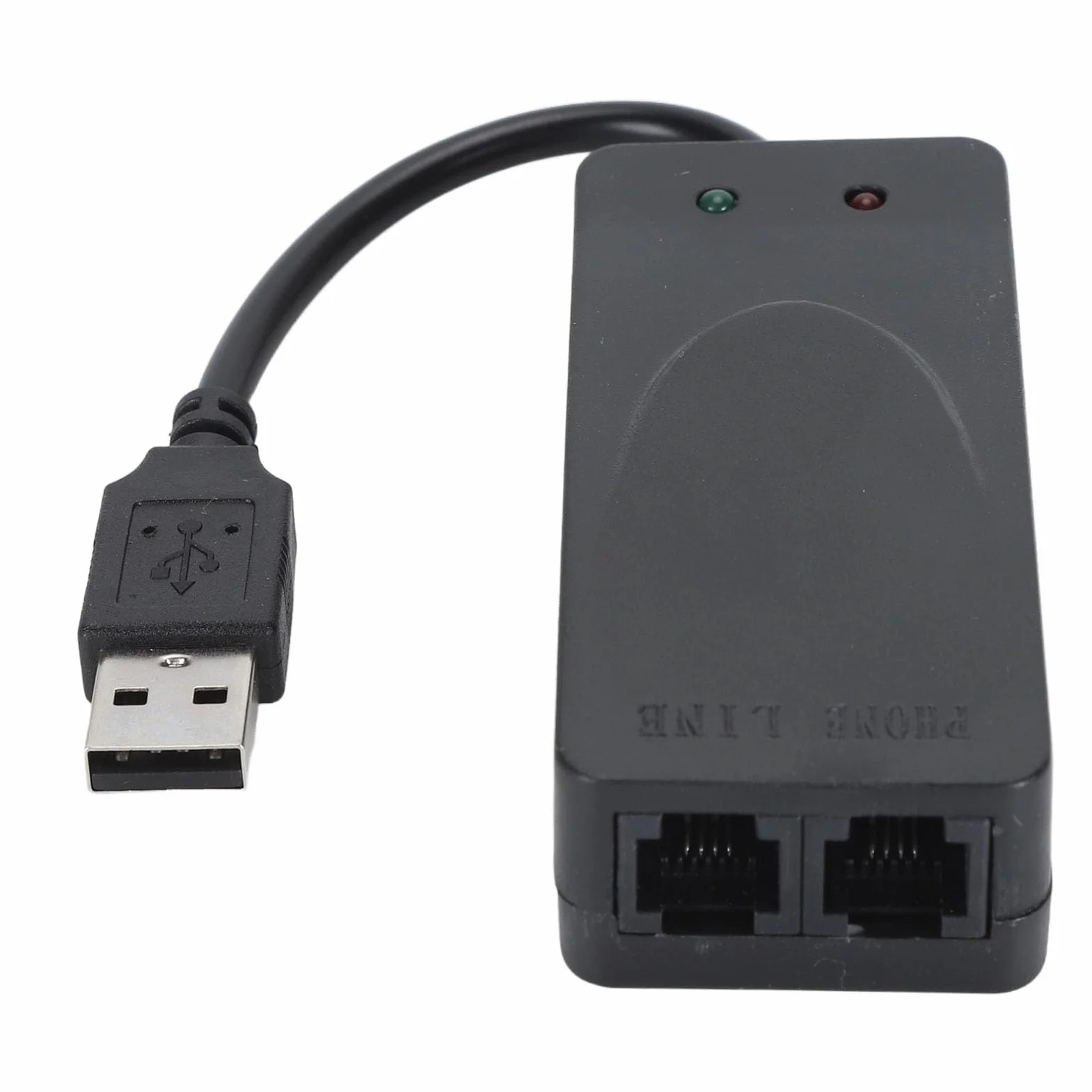 Zewnętrzny Modem Faksowy USB 56K Podwójny Port RJ11 Identyfikator Dzwoniącego